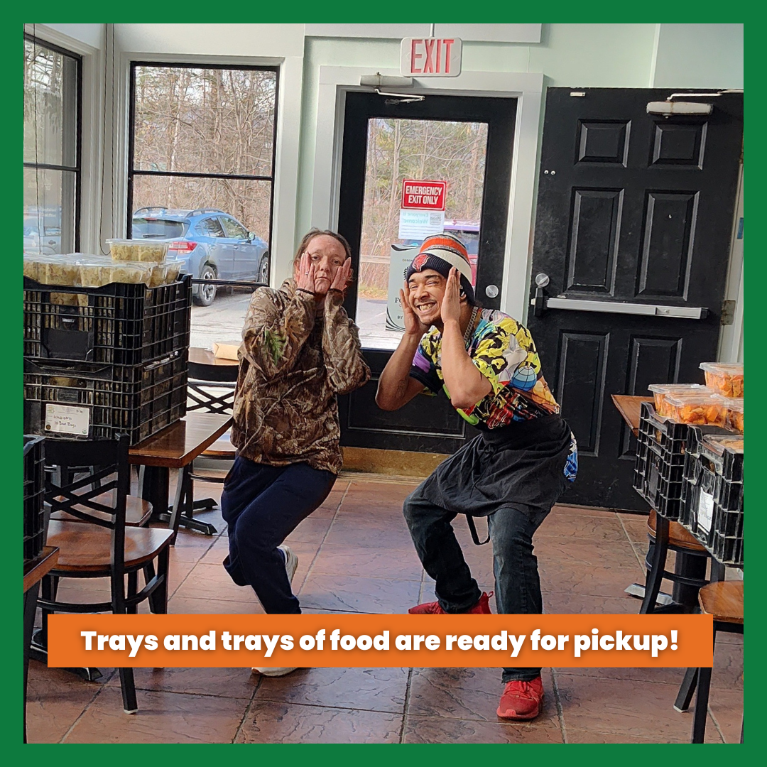 Trays and trays of food are ready for pickup!.png