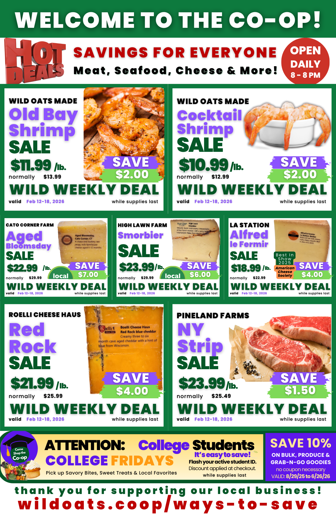 Feb 12 - 18 - 2-26 Wild Weekly Deals
