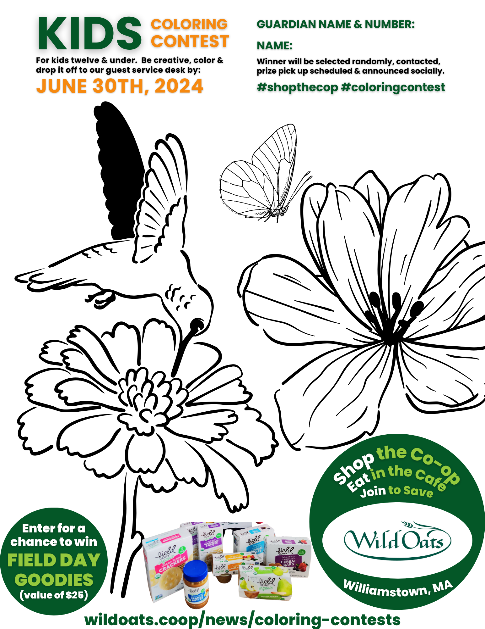 2024 Coloring Contests — Wild Oats Market