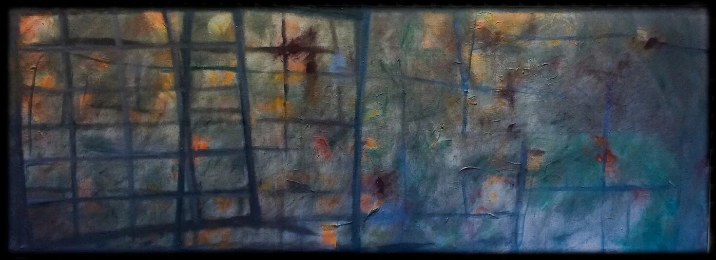 “Evening Falls” - oil on canvas, 24”x65”