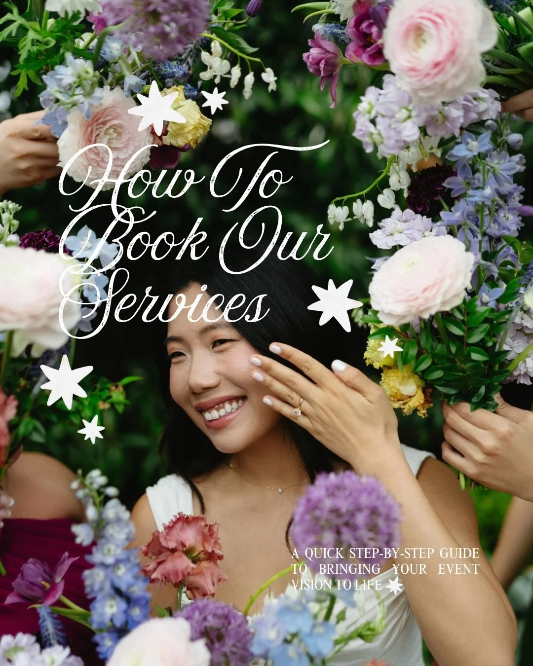 🪻🪻🪻 a little peak into how the magic starts 

Start here for all your flower needs! Here&rsquo;s a quick look at our booking process so you know exactly what to expect from start to finish ✨

Photography by: @snaps_with_joy 
for @lauren_cucumber &