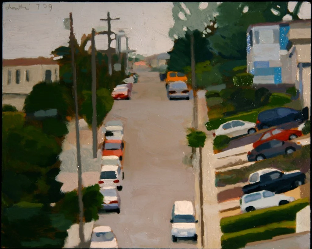 "Orange Van Near Joost Street"