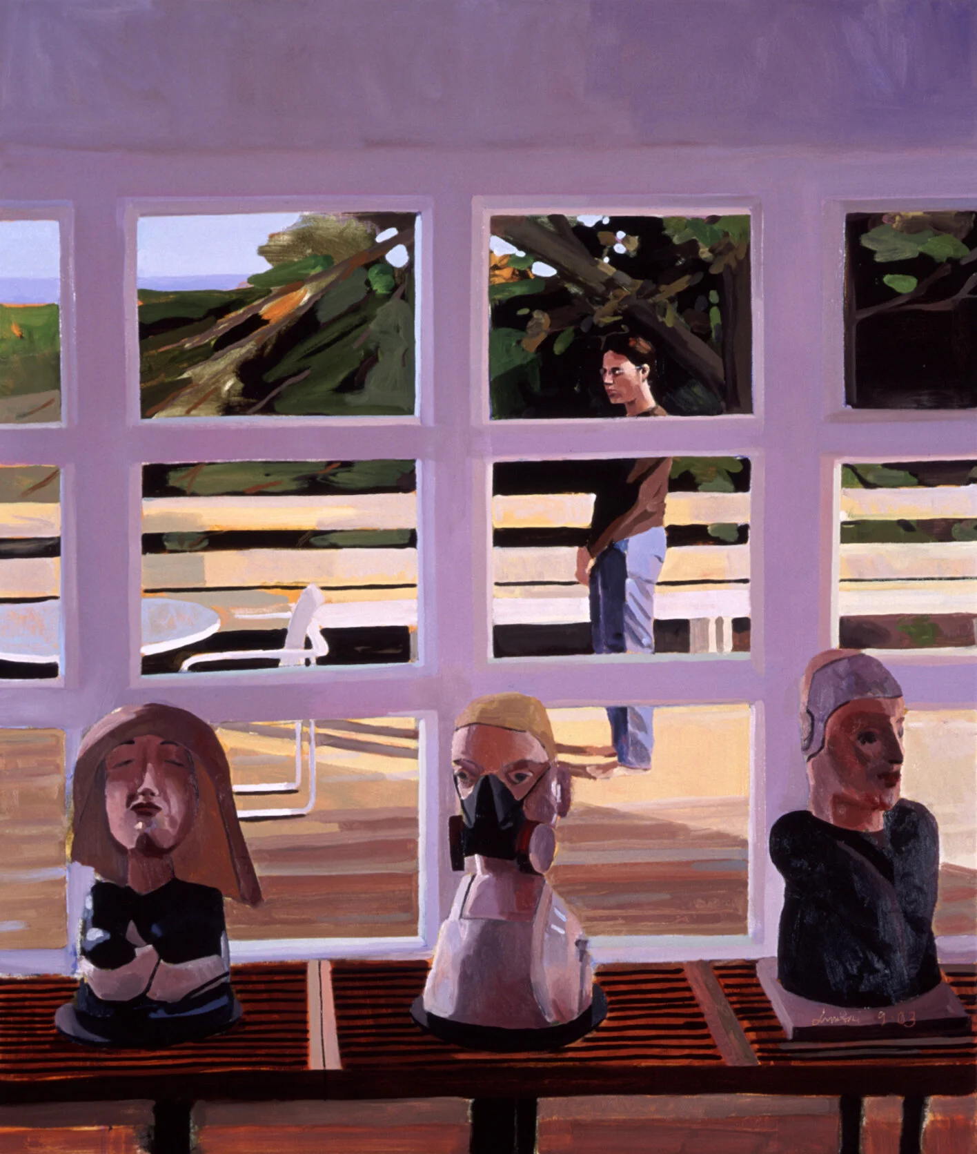"Judy's Ceramic Heads, and the Porch"
