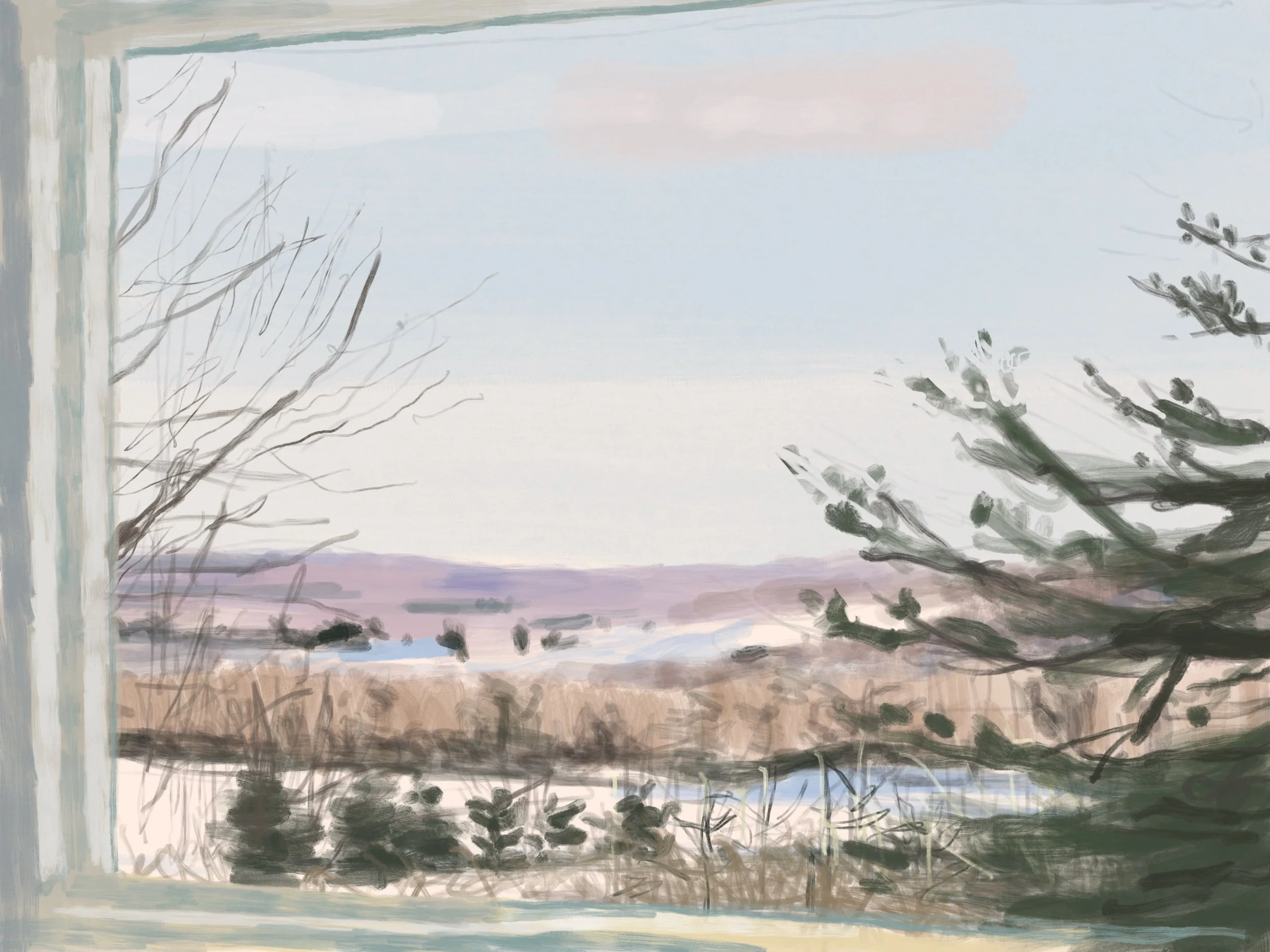 "Cold Morning After Snow"