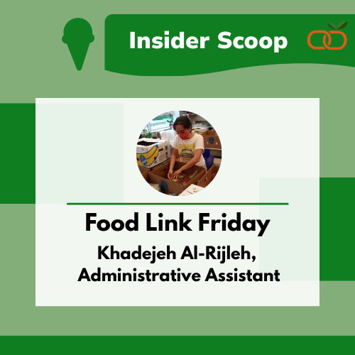 Committing to Food Link’s Mission | Food Link Friday: Khadejeh Al-Rijleh, Administrative Assistant