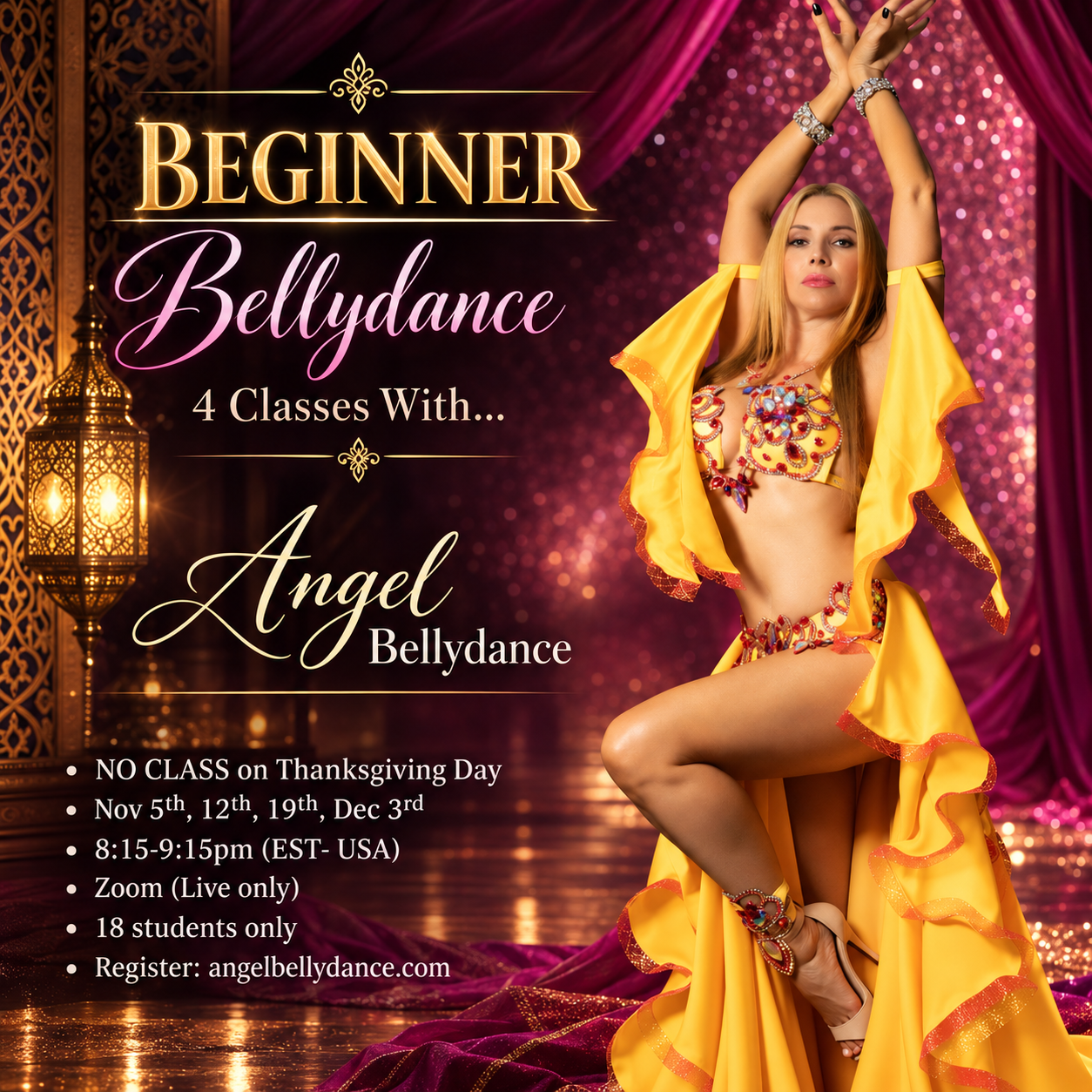 Beginner Bellydance- Nov 2026