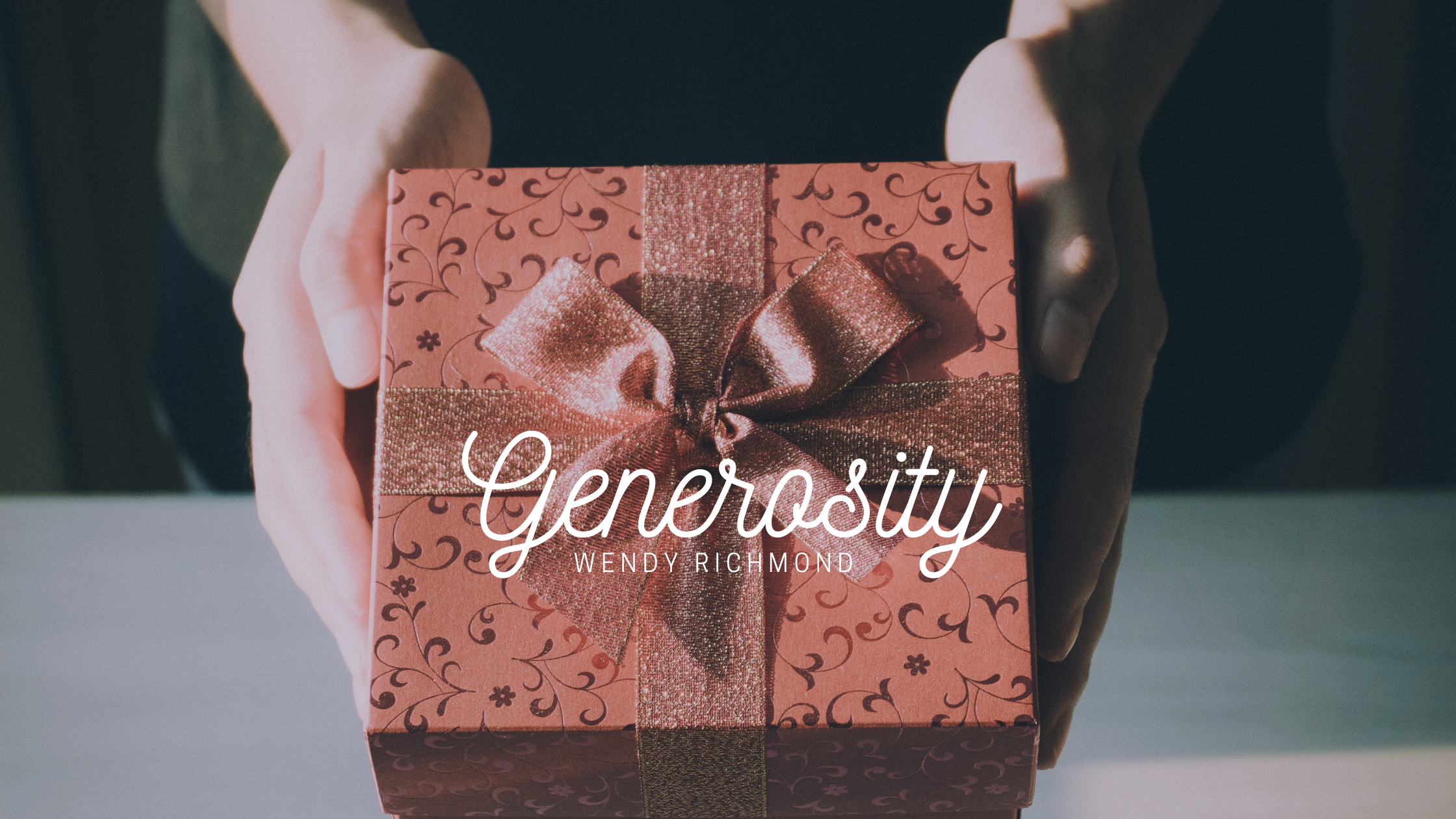 Generosity — One Minute Devotions