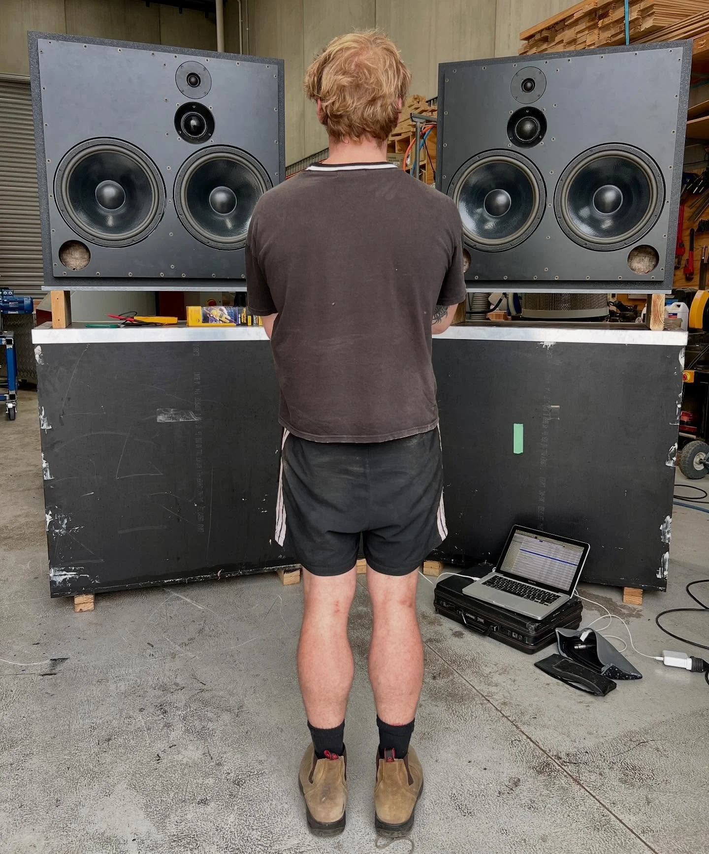 End of year listening party on the small speakers #exponentialacoustics #atcspeakers