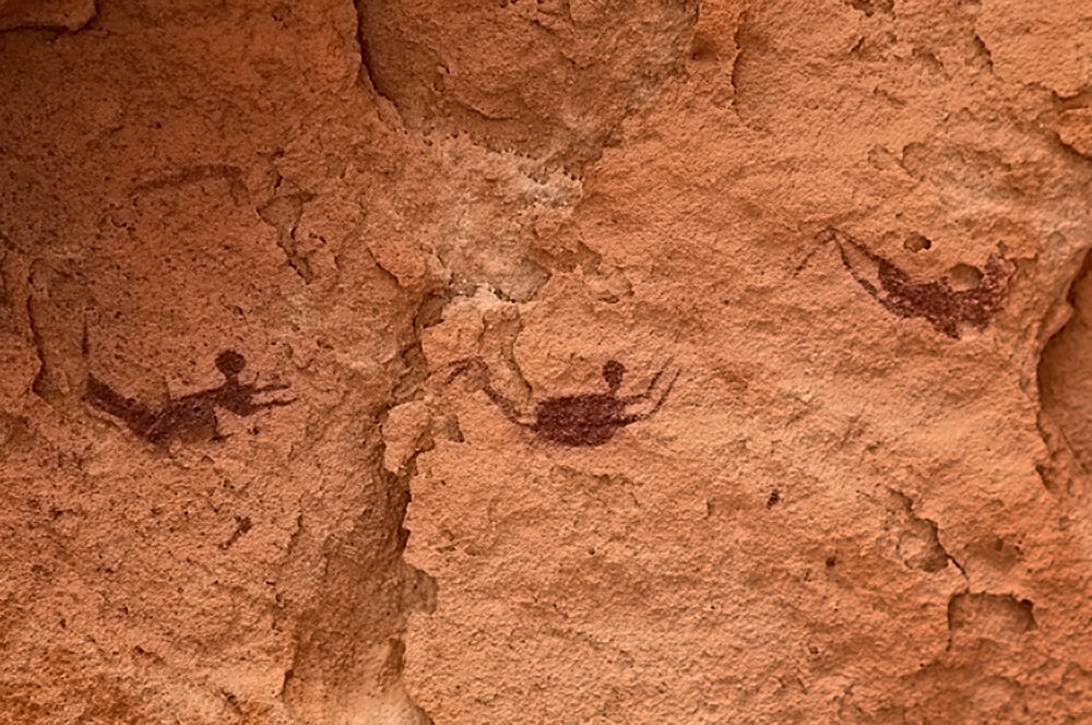  Paintings from the Cave of the Swimmers. 