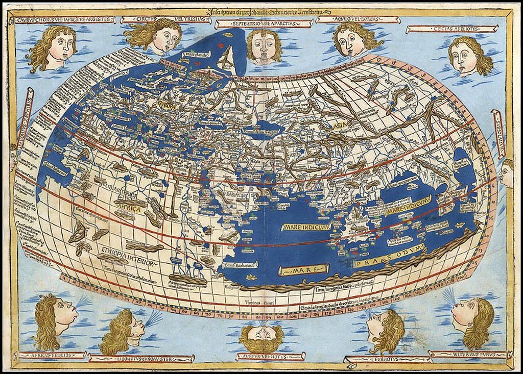  A Ptolemaic map created by Nicolaus Germanus in 1467. 