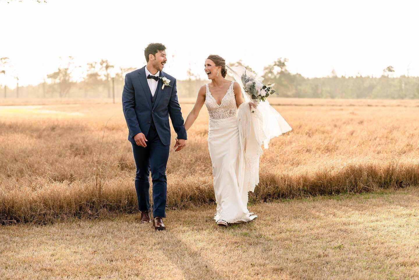 3.25.23
&bull;
&bull;
Bethany + Tim 

Starting our spring off with these two was simply the best! No rain was gonna stop their beautiful ceremony and these killer sunset photos! Their stellar vendor team all came together and watched the radar like a
