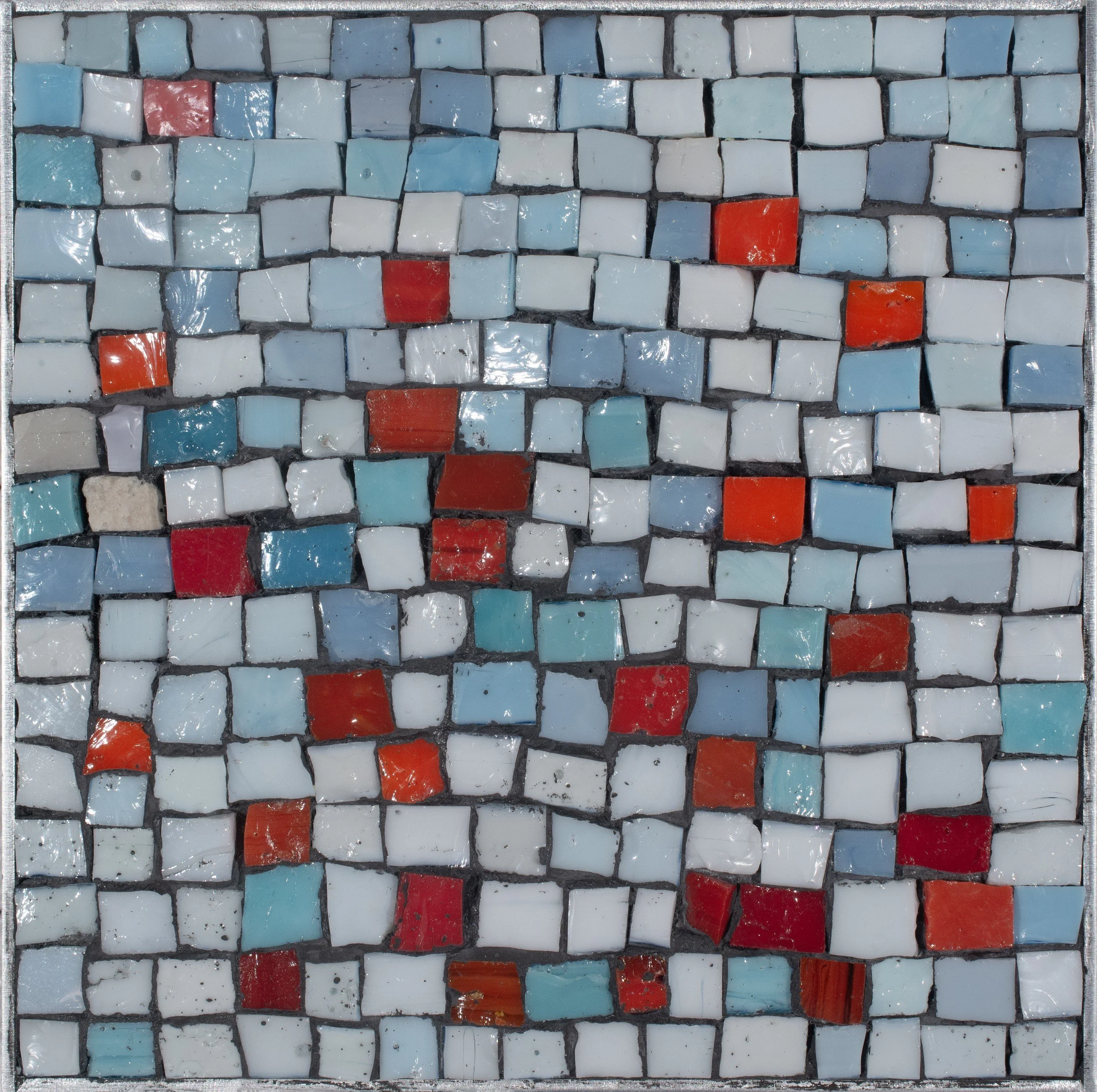 Meditation III | Smalti on aluminum frame | 4 × 4 in. | 2025