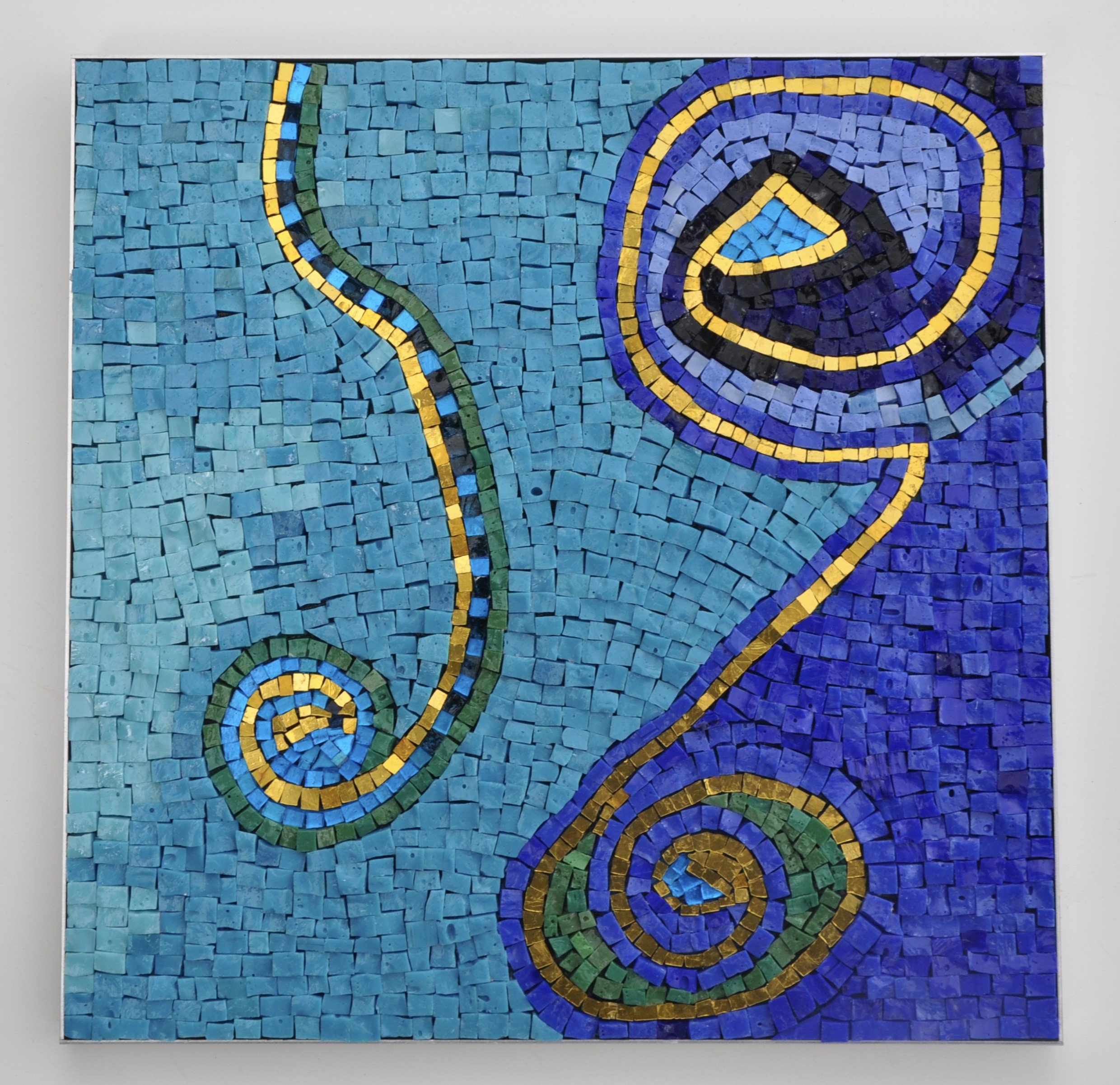 Smalti on aluminum frame | 12 × 12 in. | 2022