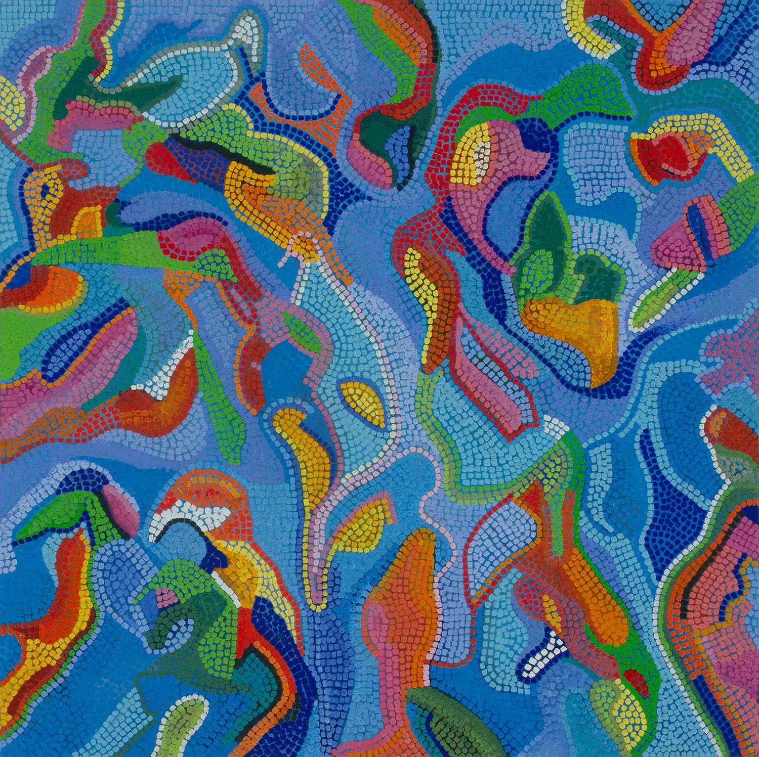 Currents of Seeing | Oil on linen | 30 x 30 x 1 1/4 in.