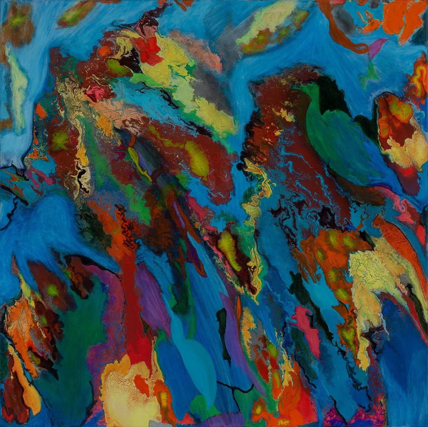 Amazon Is Calling | Oil on linen | 30 x 30 in.