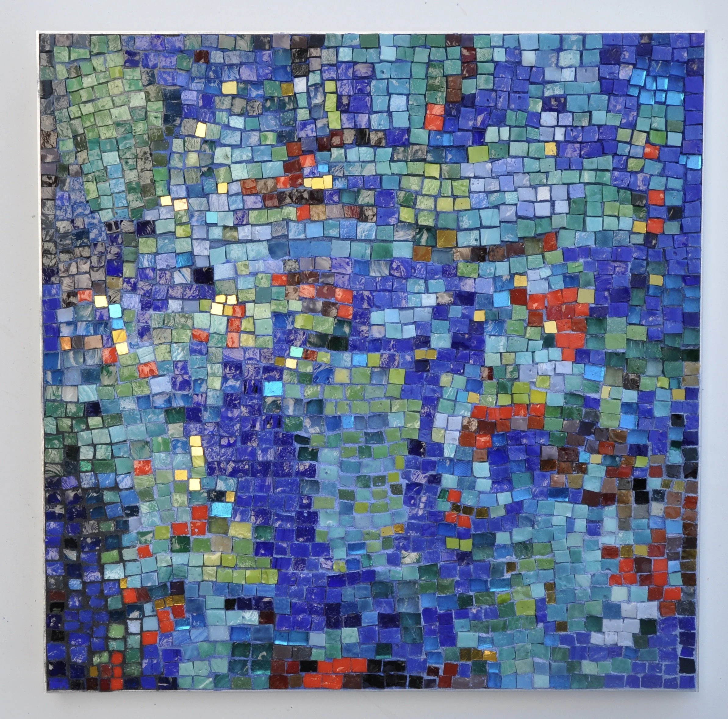 Smalti on aluminum frame | 12 × 12 in. | 2021