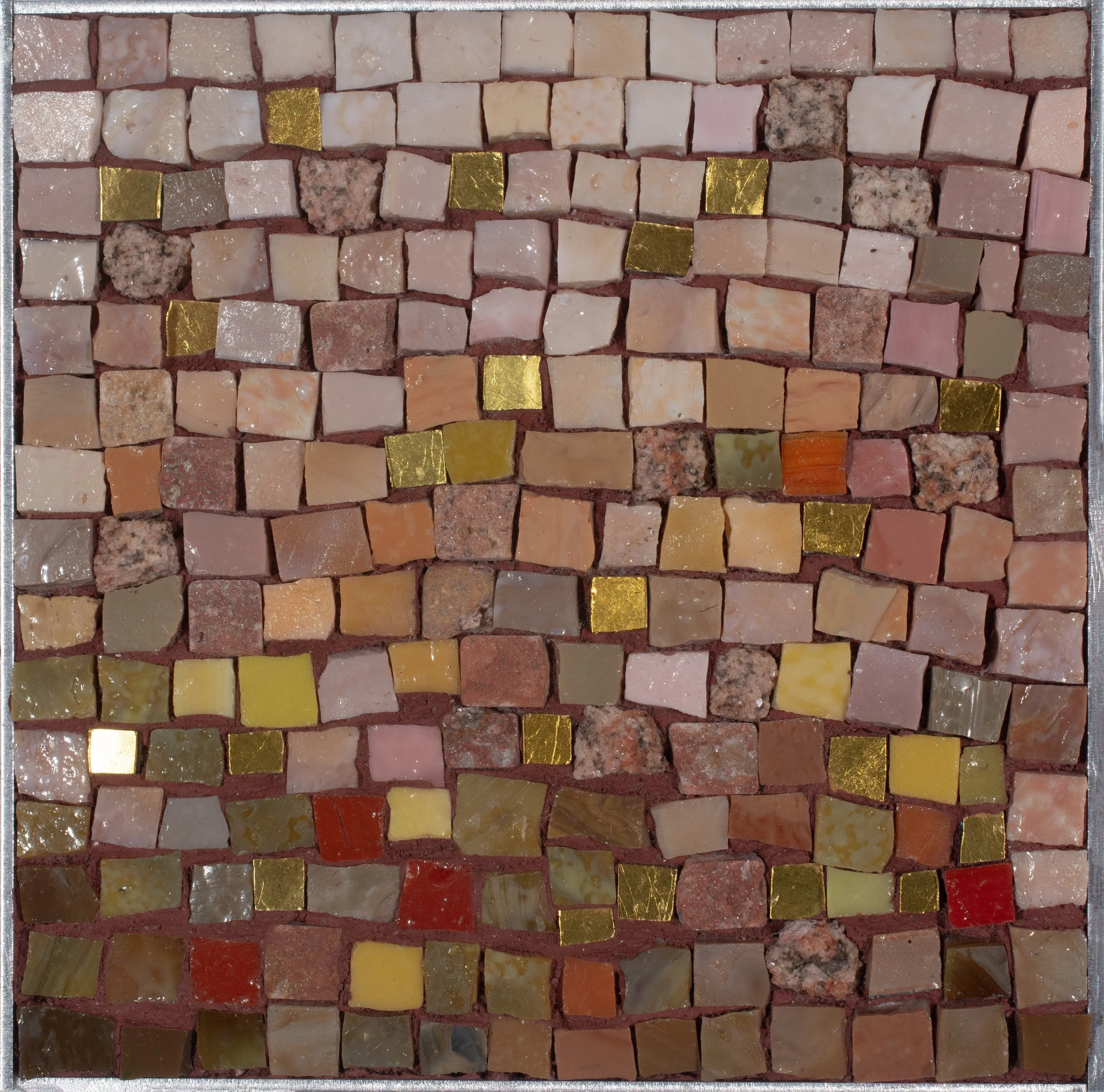 Meditation IV | Smalti on aluminum frame | 4 × 4 in. | 2026