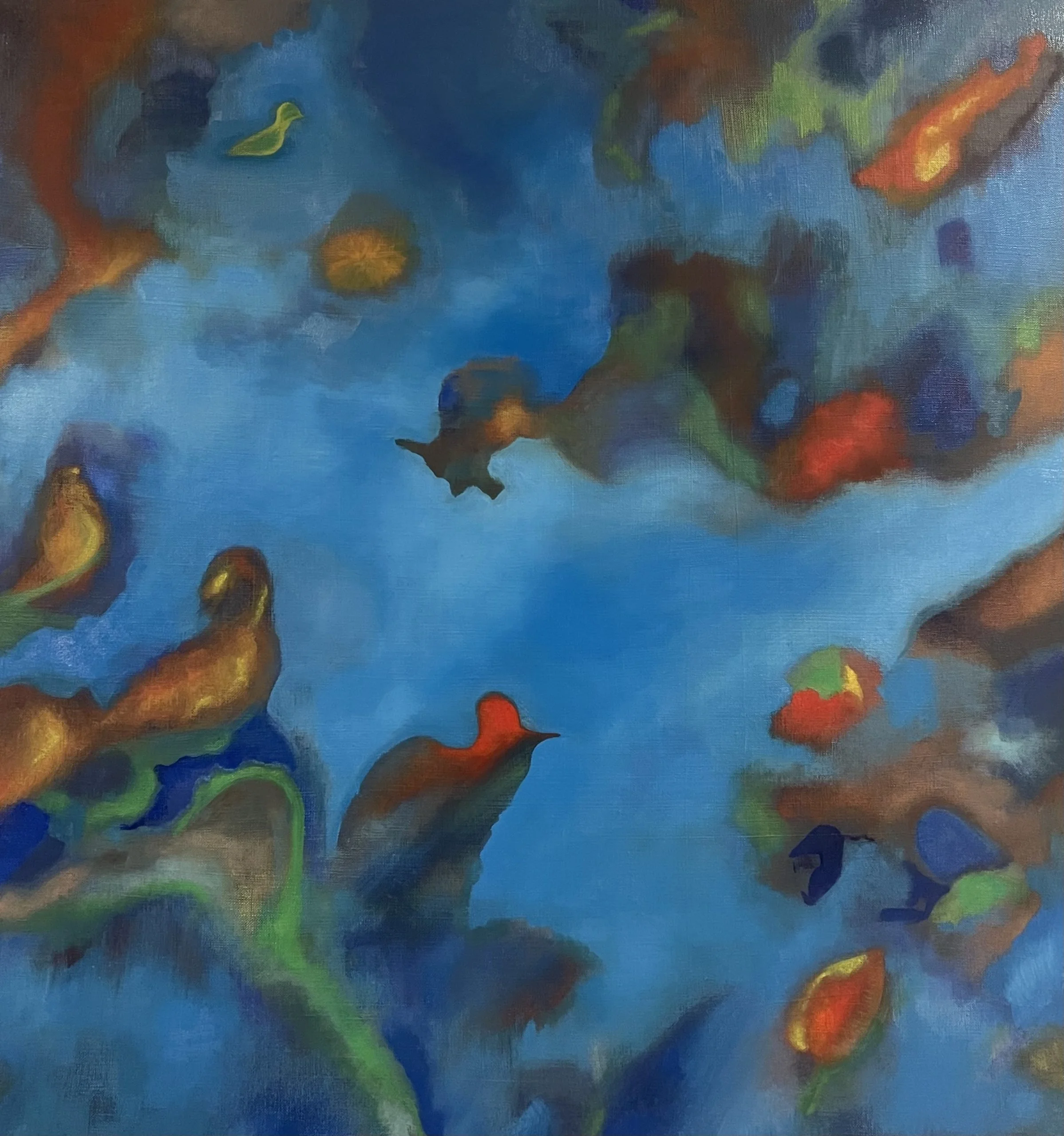 Flock of Life | Oil on linen | 30 x 30 in.