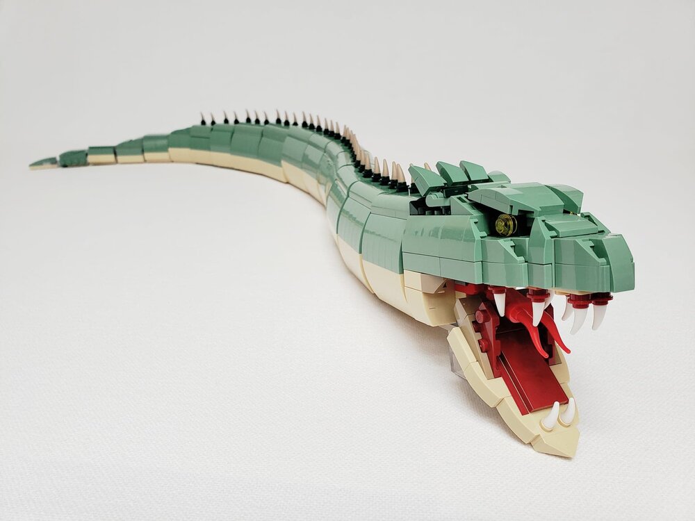 1,106-piece Basilisk custom building instructions — Built by Calvin