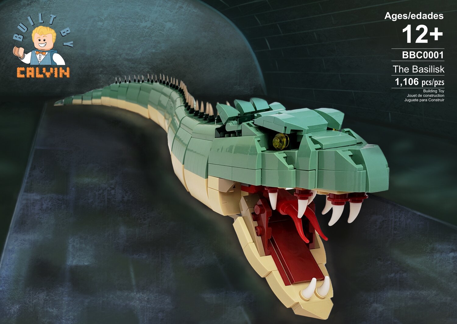 LEGO MOC Harry Potter Minifigure Scale Basilisk by 2bricksofficial