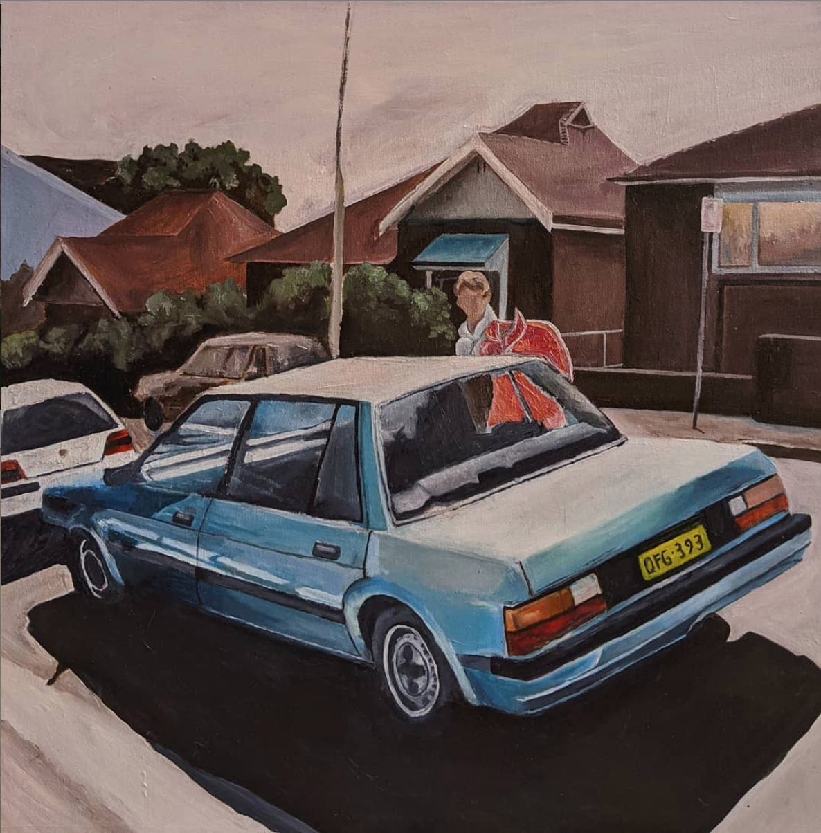 "orange man" - 50 x 50 cm | Oils on canvas
