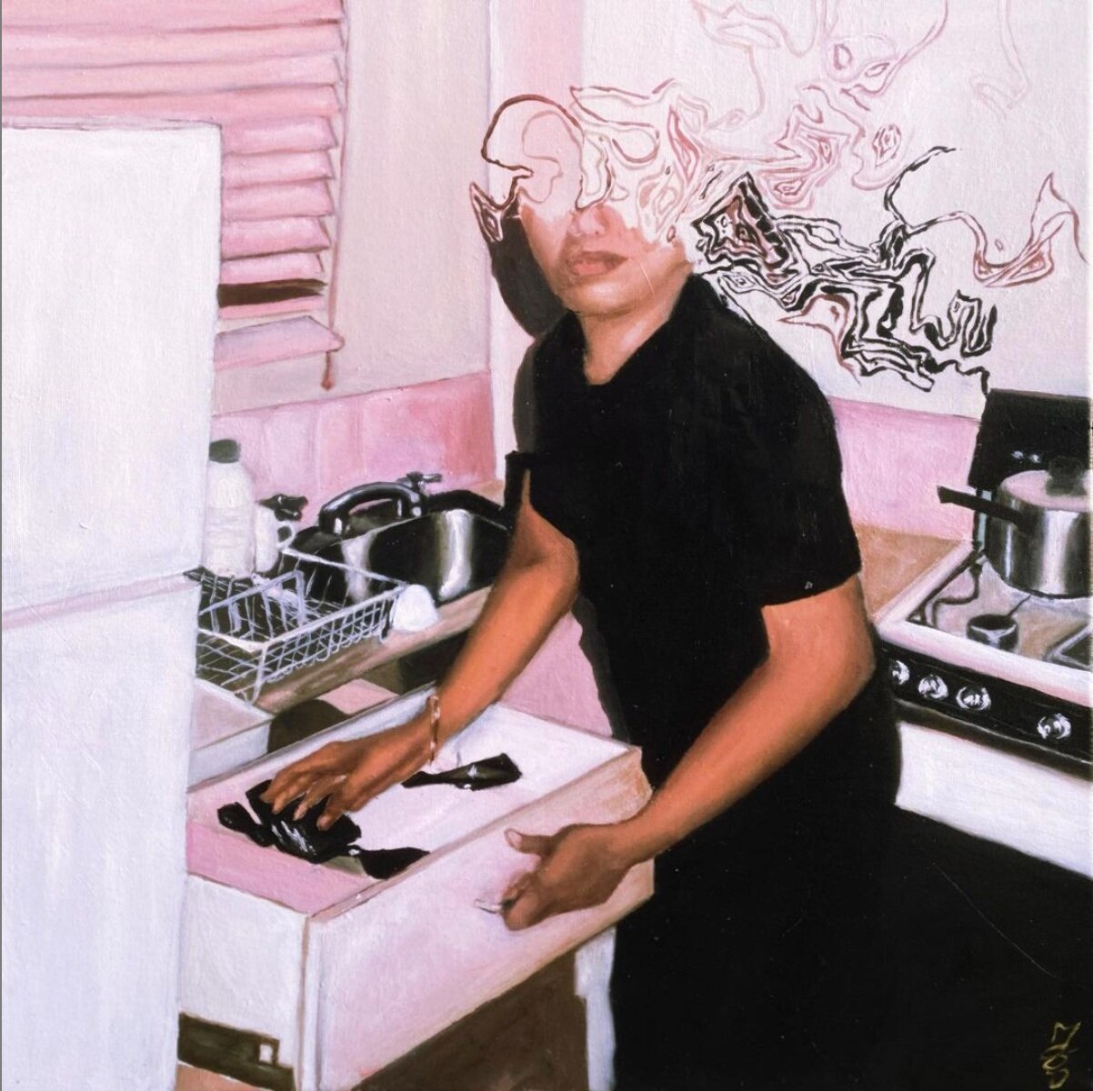 “Pink Kitchen” - 45 by 35 cm | Oils on canvas
