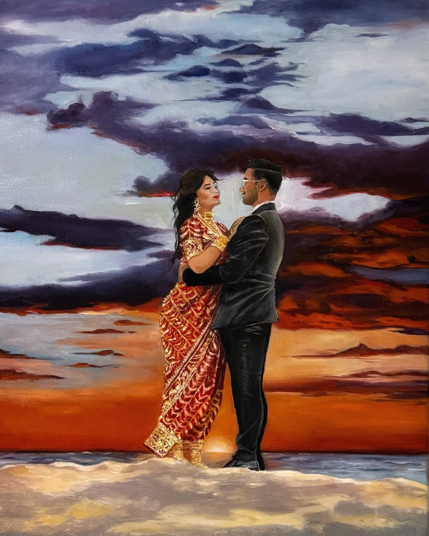 SWIPE for Reference ✨ >>>

#oilpainting #customart #weddinginspiration