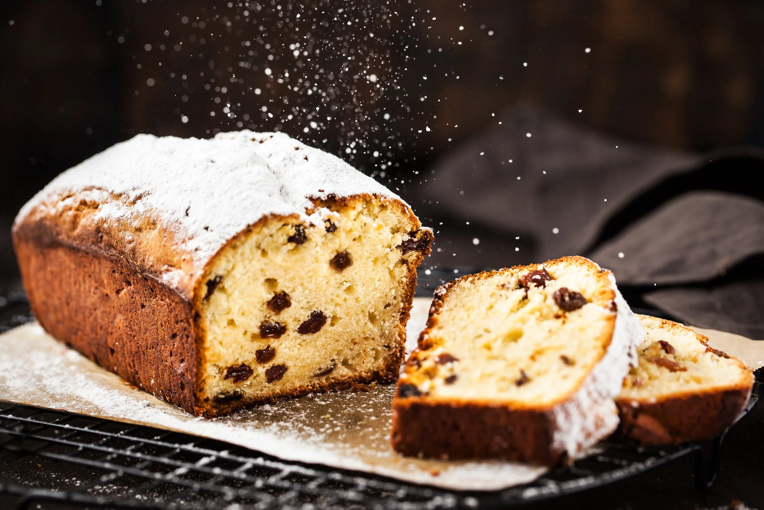 Topinambur-Kuchen mit Nüssen und Rosinen