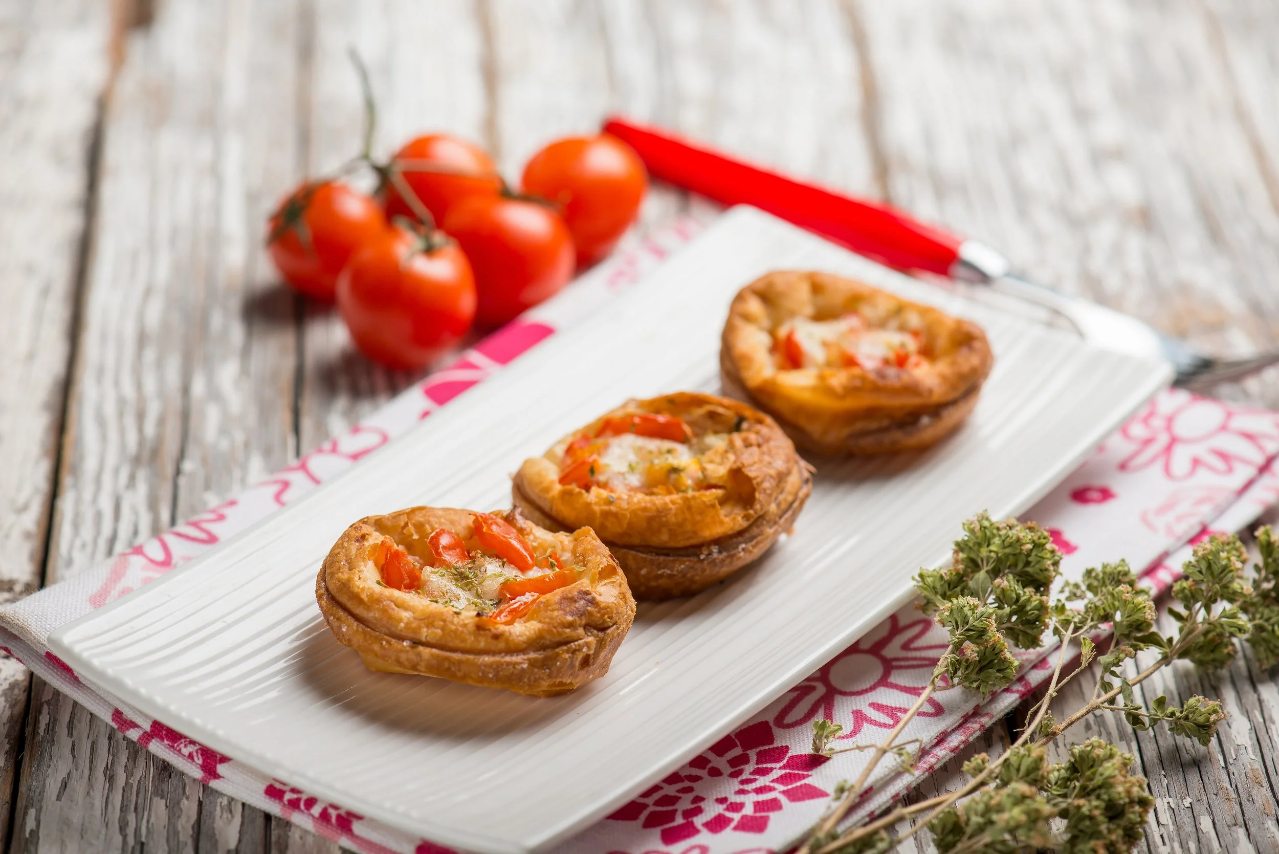 Minipizzen mit Zucchetti