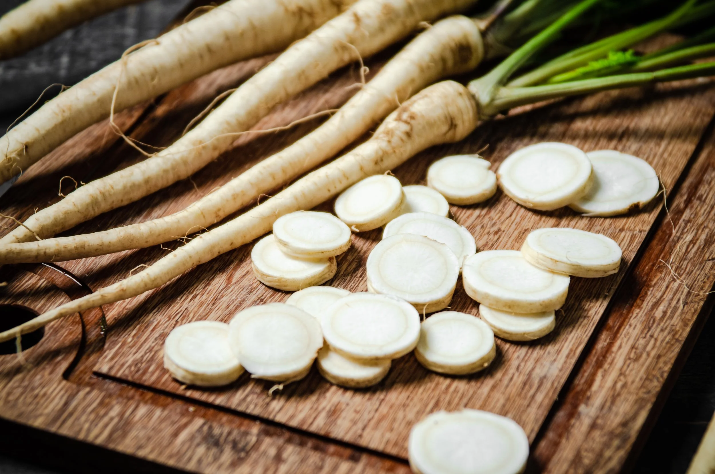 Auflauf mit Petersilienwurzeln