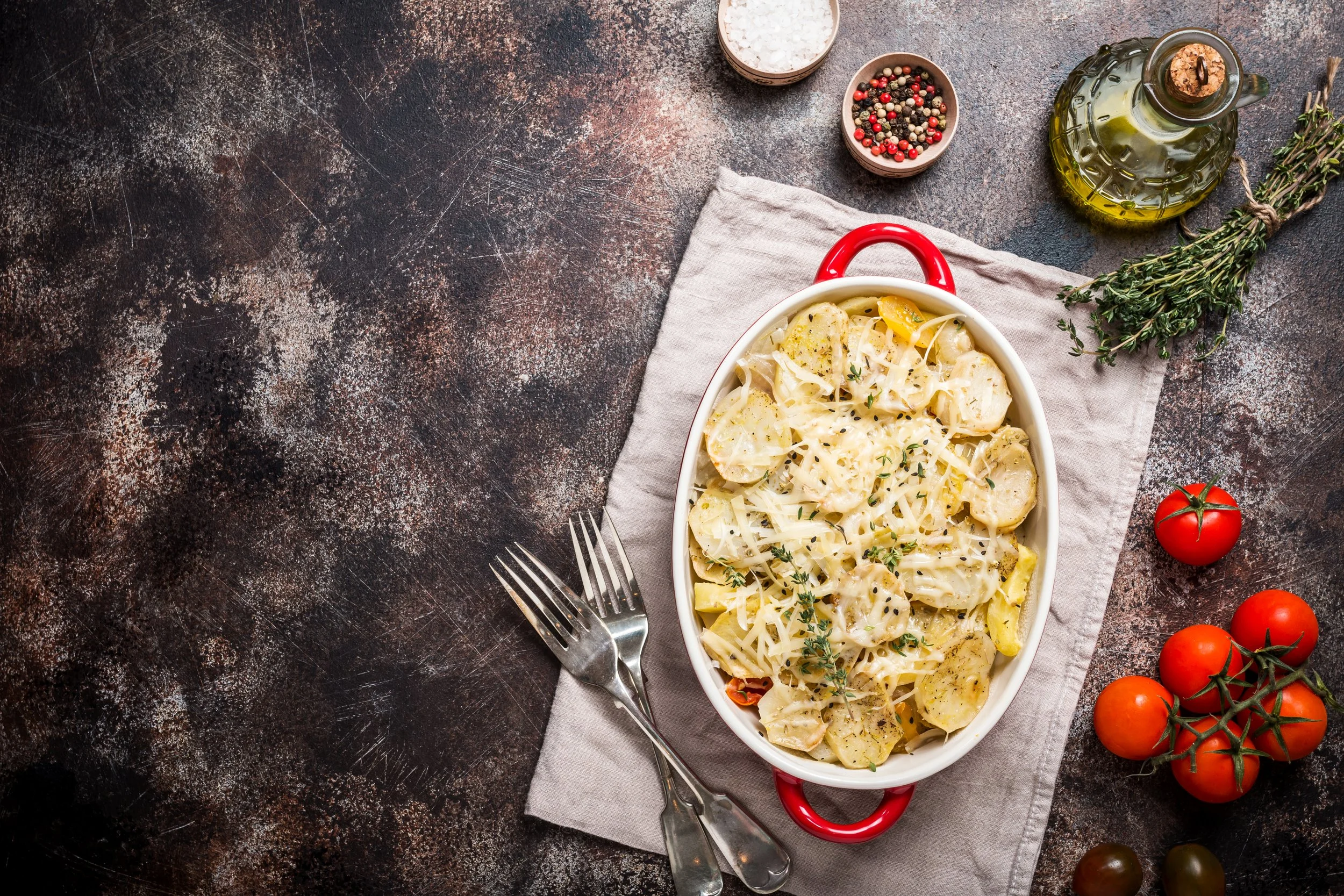 Gratin mit Kartoffeln und Kohlrabi