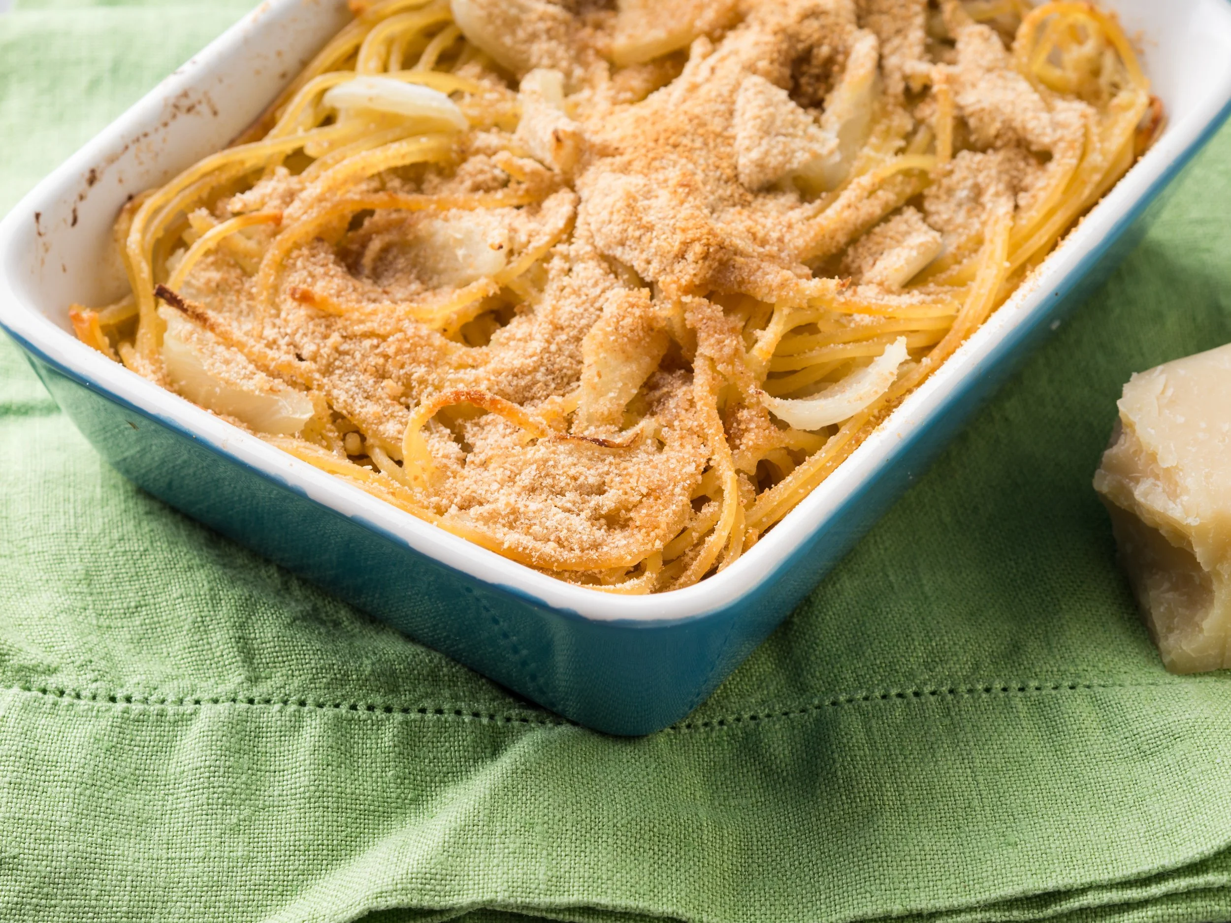 Spaghetti mit Fenchel und Oliven