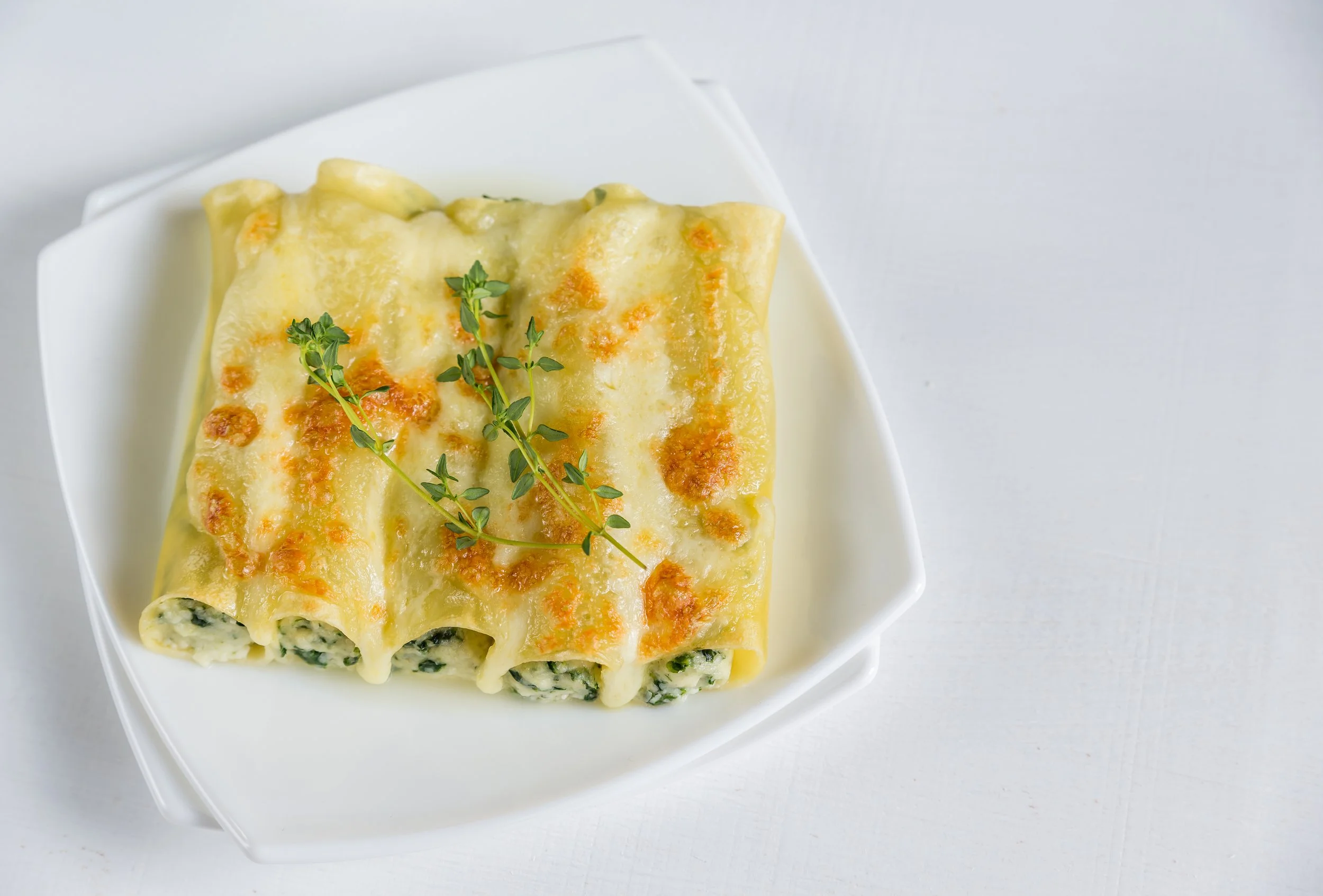 Cannelloni mit Spinat-Ricotta Füllung
