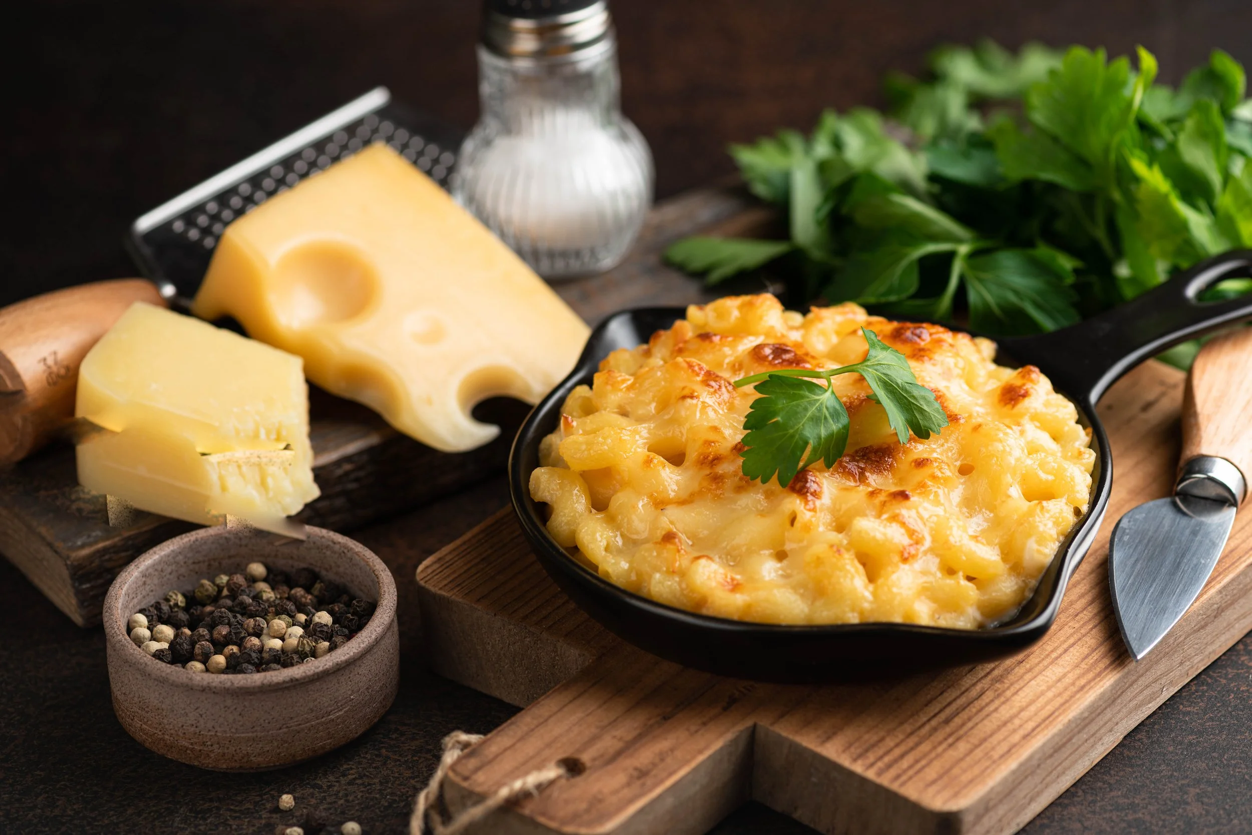 Pasta mit Käse und Kürbis