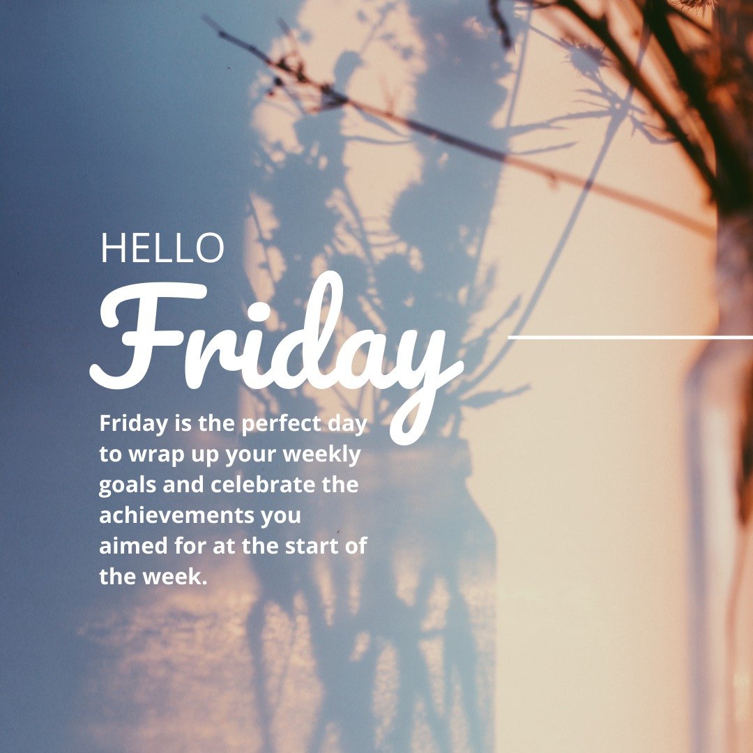 Friday is the perfect day to wrap up your weekly goals and celebrate the achievements you aimed for at the start of the week.

Have a great weekend!

#happyfriday #weekendfeels #ThereToCare