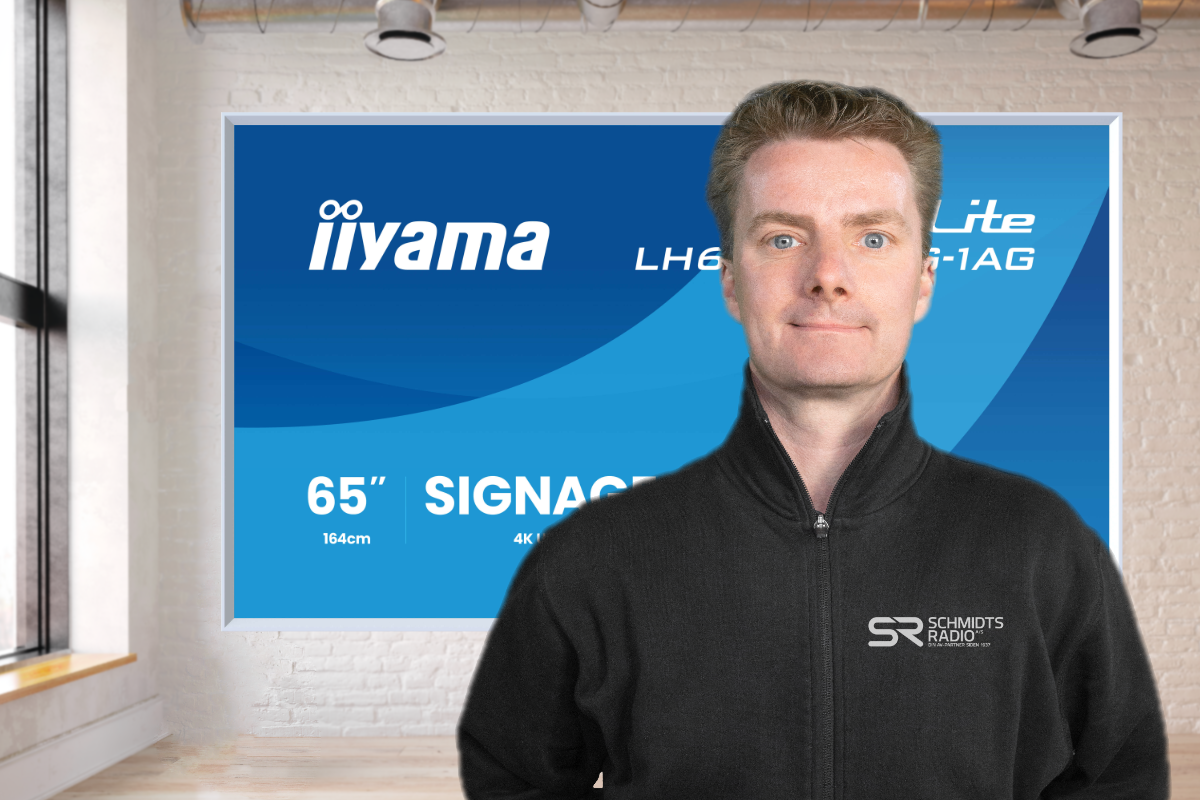 Infoskærme med hvide rammer er det nye sort