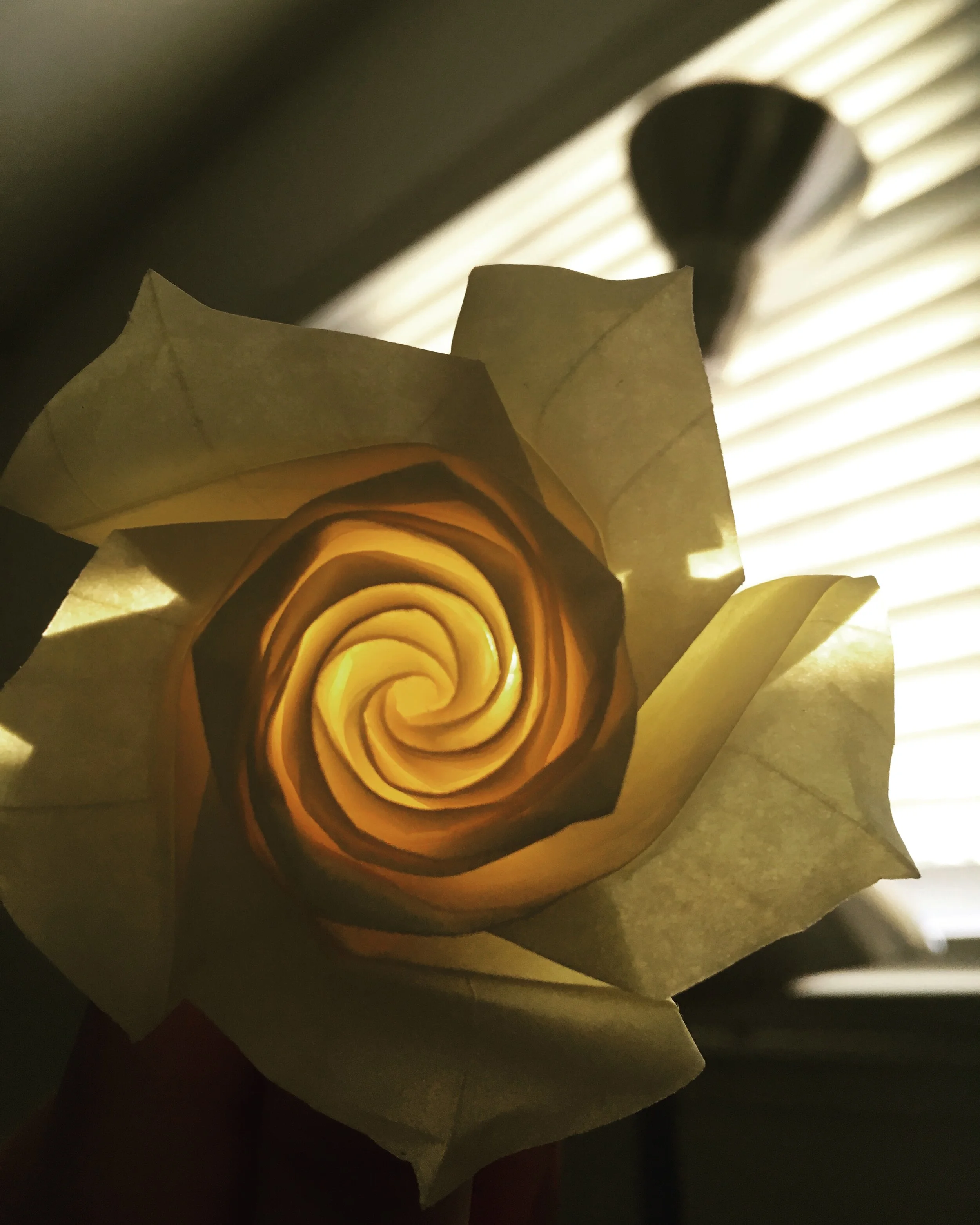origami rose