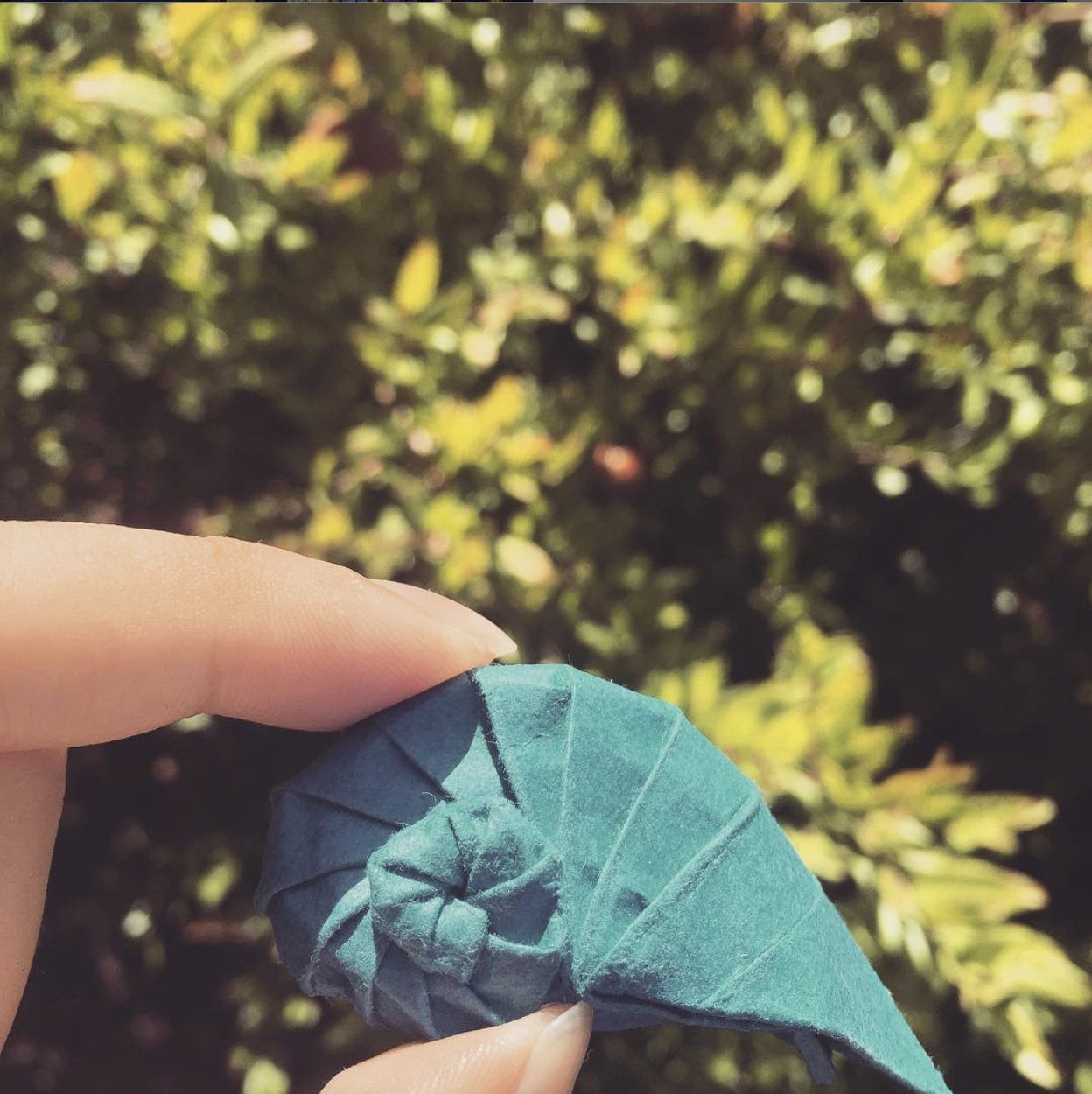 origami rose (blue)