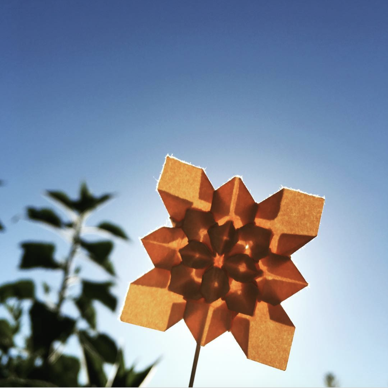 origami hydrangea