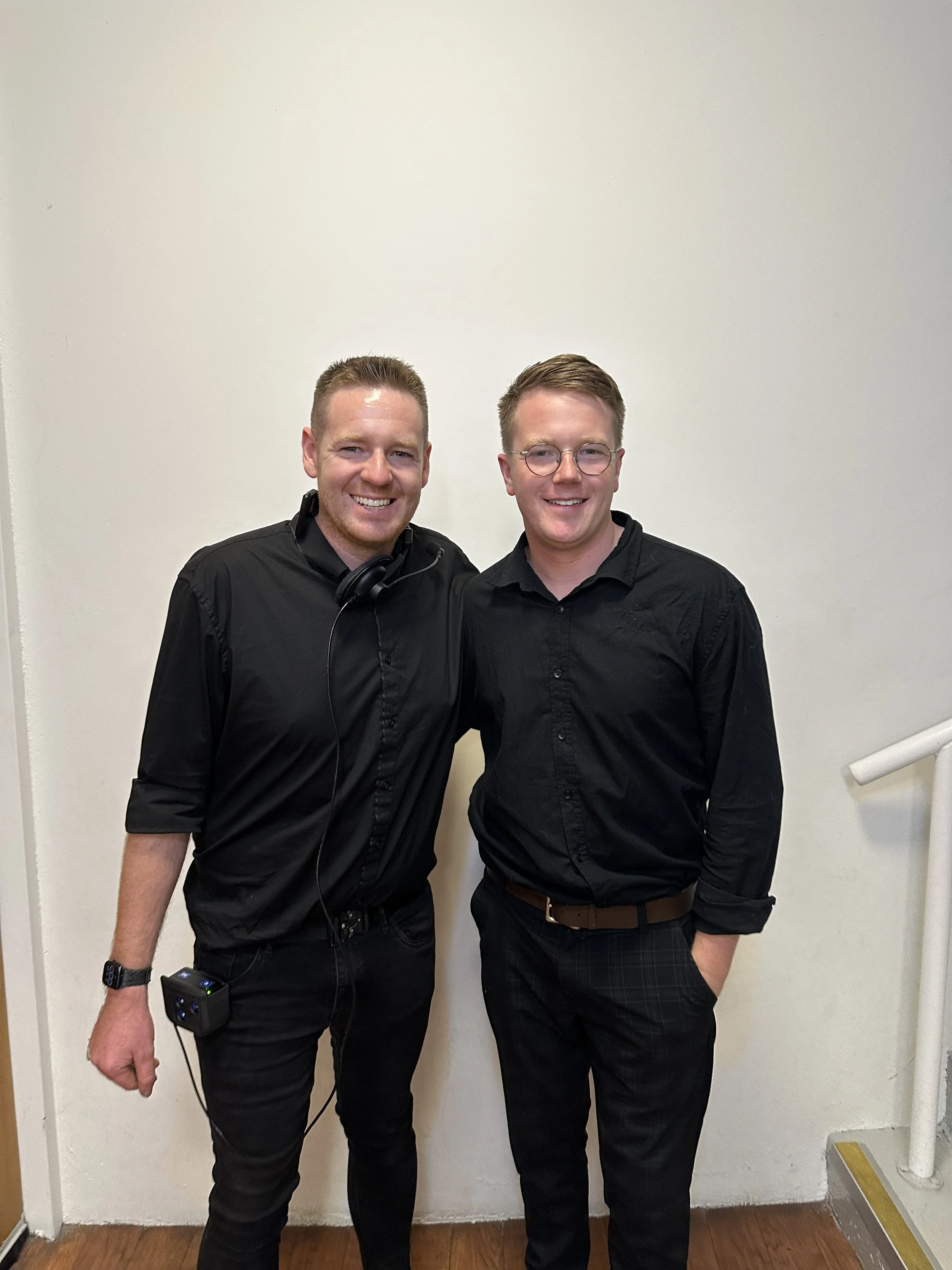 Kendall ( Lead Drums KBT We Will Rock You 2025) & Nathan ( Lighting Designer KBT We Will Rock You 2025)