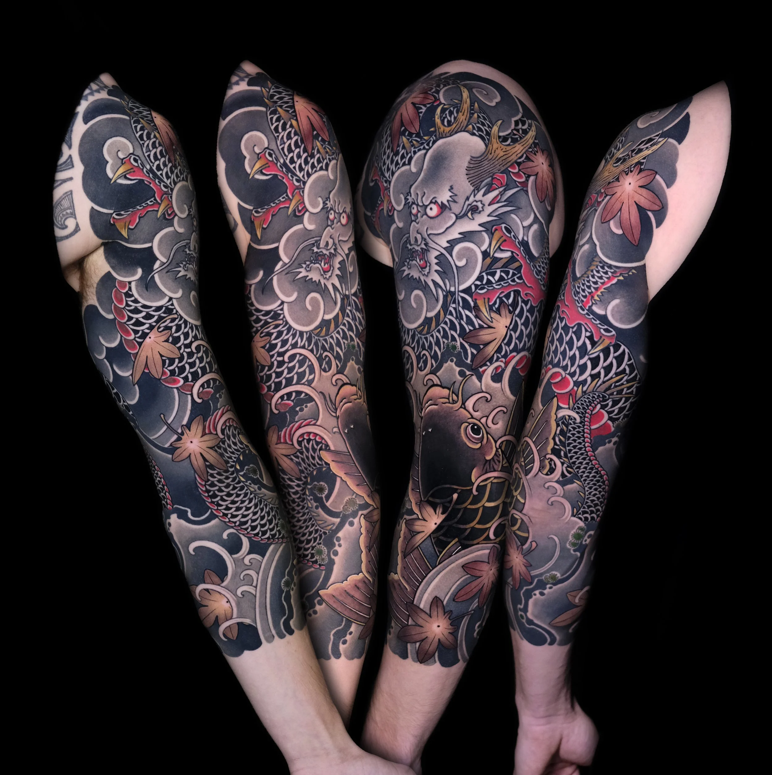 dragon tattoo, traditional Japanese tattoo