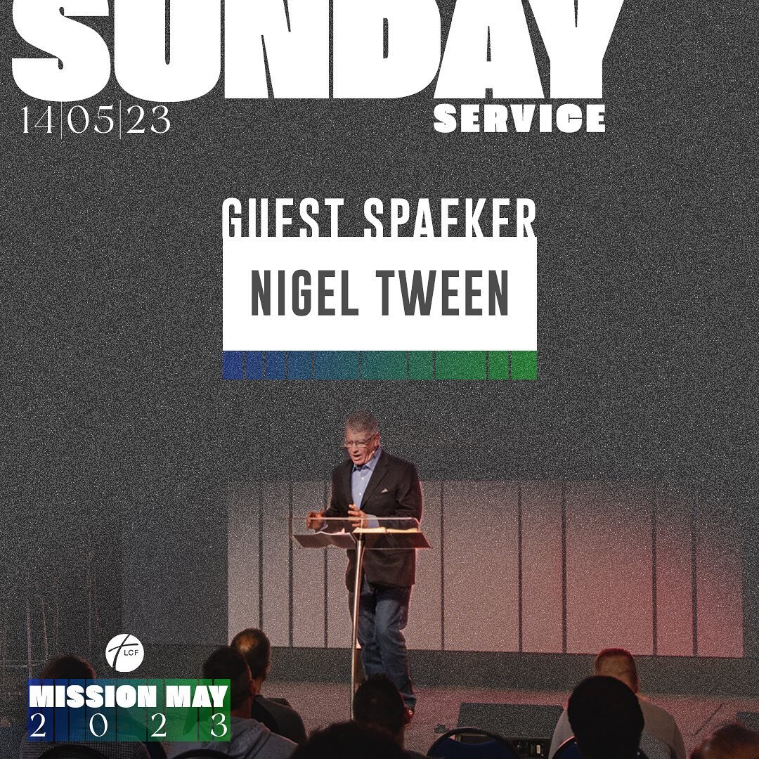 This Sunday we continue with Mission May by welcoming back Nigel tween, who will be speaking on chaplaincy and evangelism!

Join us at 10:30am in person or online!