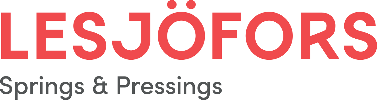 Lesjöfors Springs & Pressings företagslogotyp – kund i NumberDriven AB:s projekt för europeiskt centrallager.