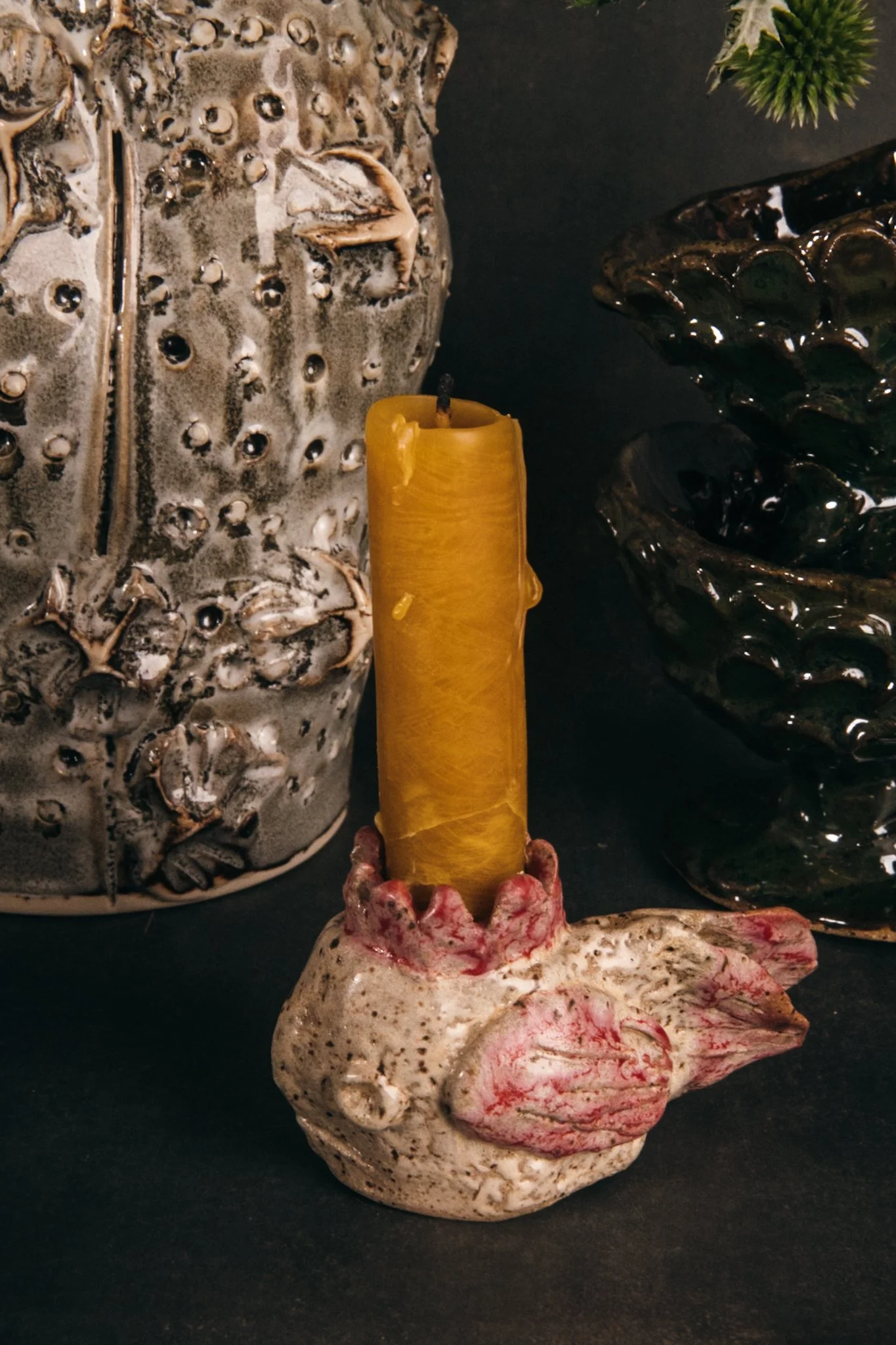 Candlestick in use