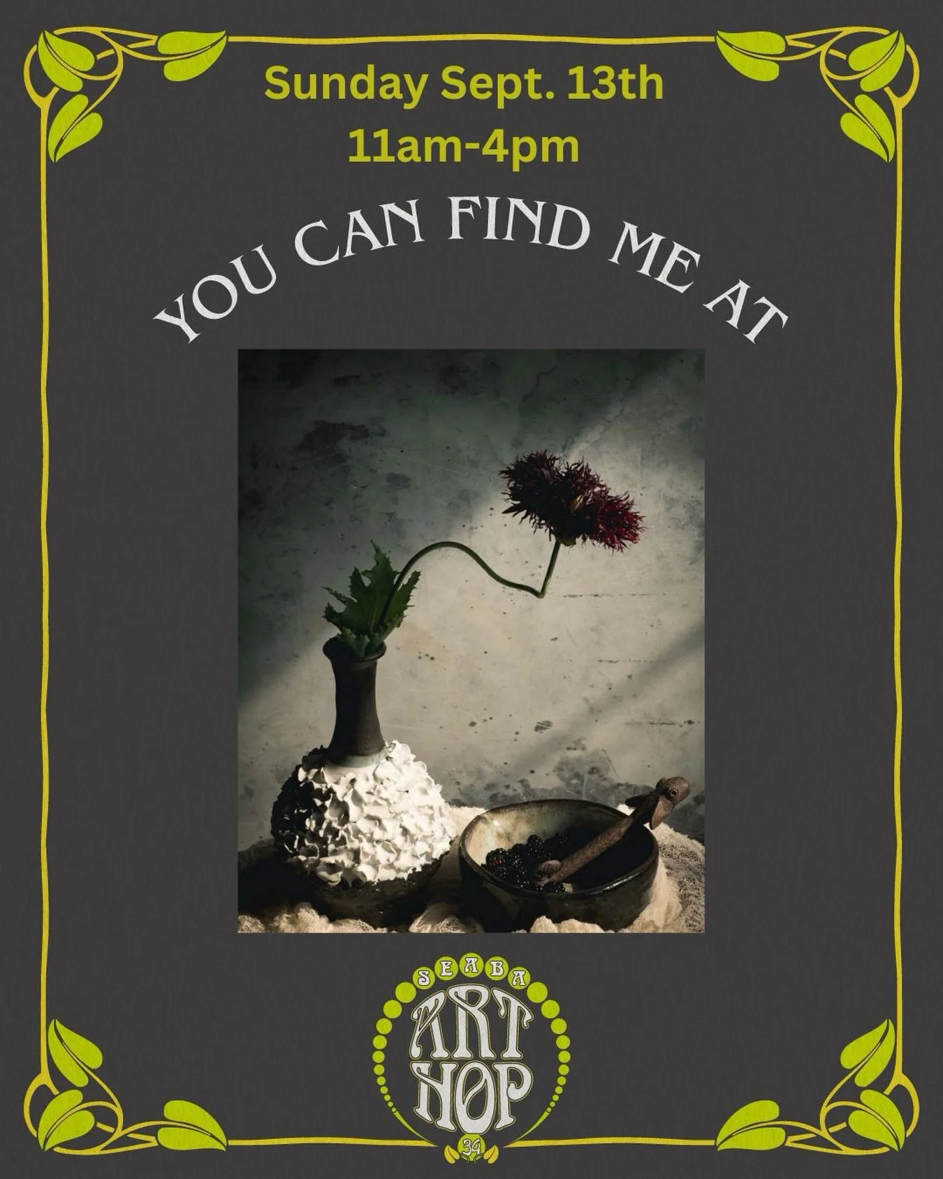SEABA presents the 34th Annual Art Hop this weekend!! 3 days full of fun. Visit me on Sunday at the Artist Market from 11am-4pm. The corner of Howard Street and Pine Street in Douth Burlington! @seabavt #arthop #southendarthop #vermont #vermontartist