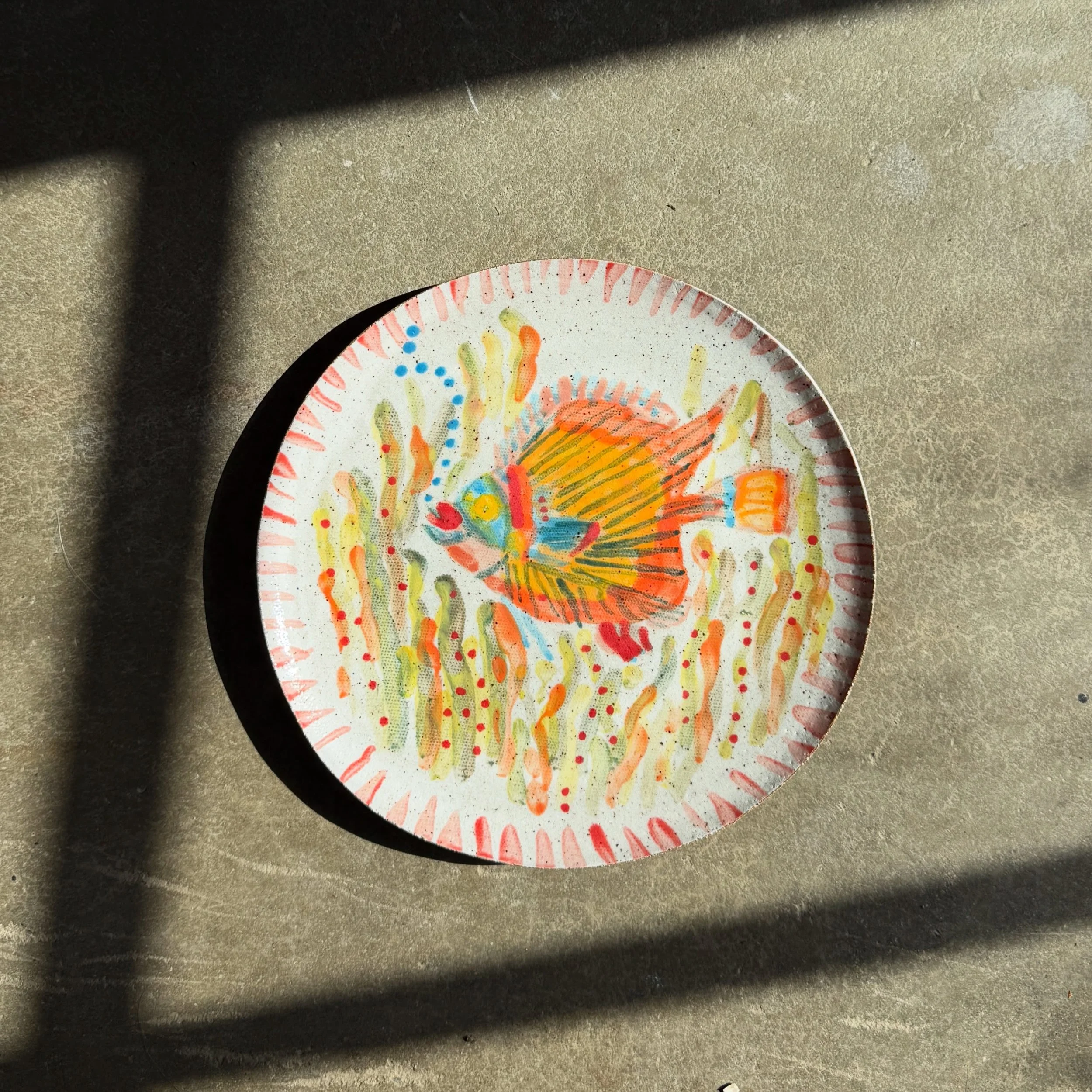 Swimmer #starpuddingfarm #vermontartist #fishart #fish #ceramiclife
