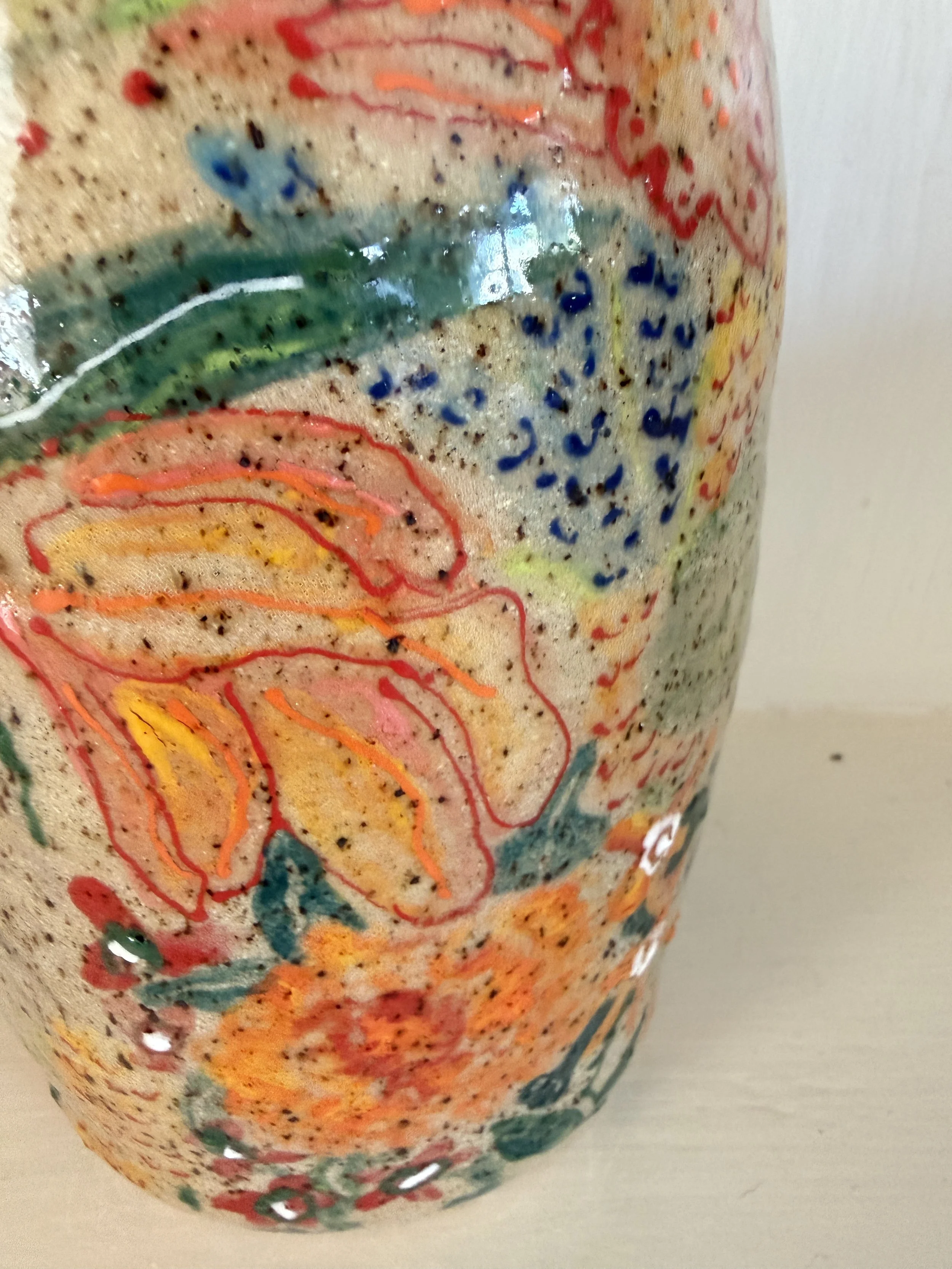 Closeup of Field of Posies Vase