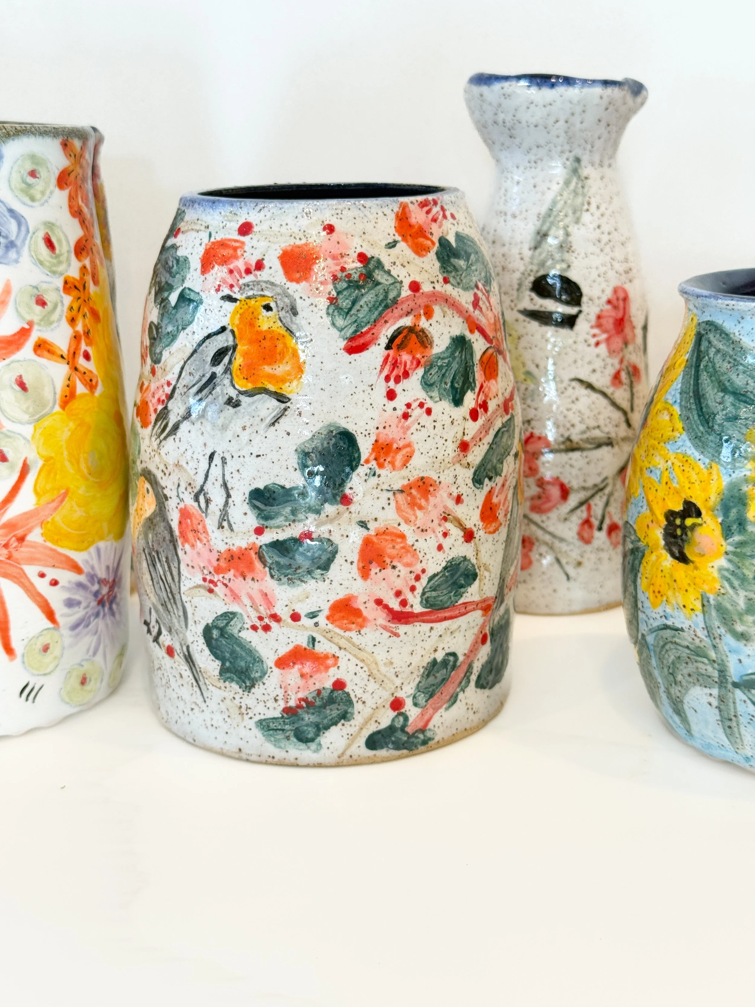 Additional view of Birds in a Flowering Tree