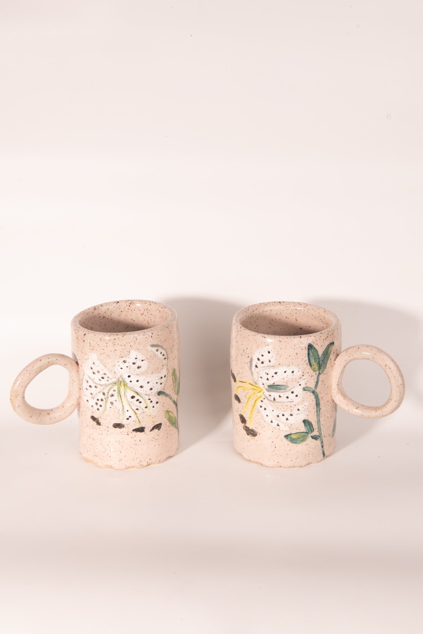 Opposite side of Spotted Lily Mug