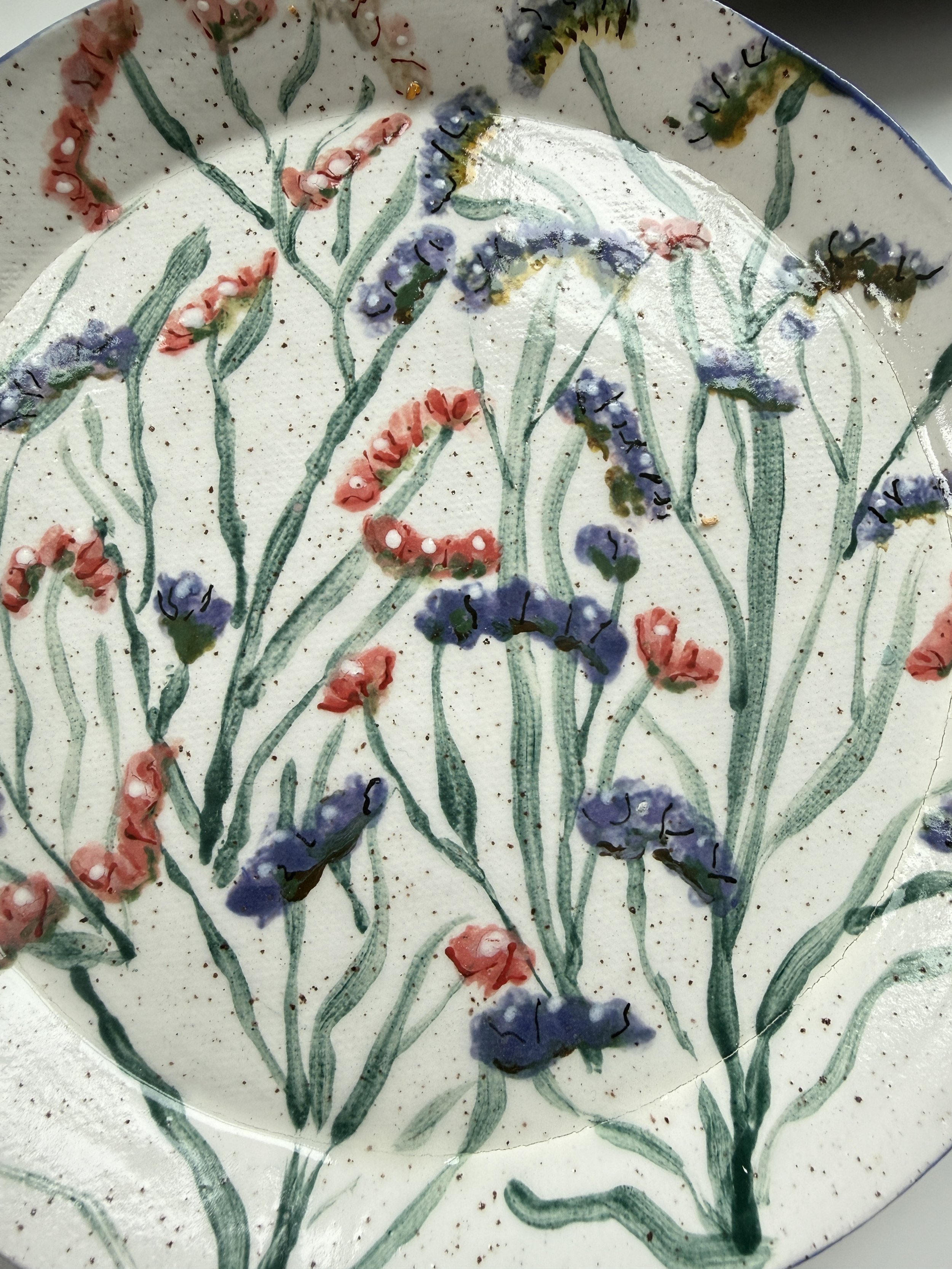 Closeup of pink and purple Statice Flowers